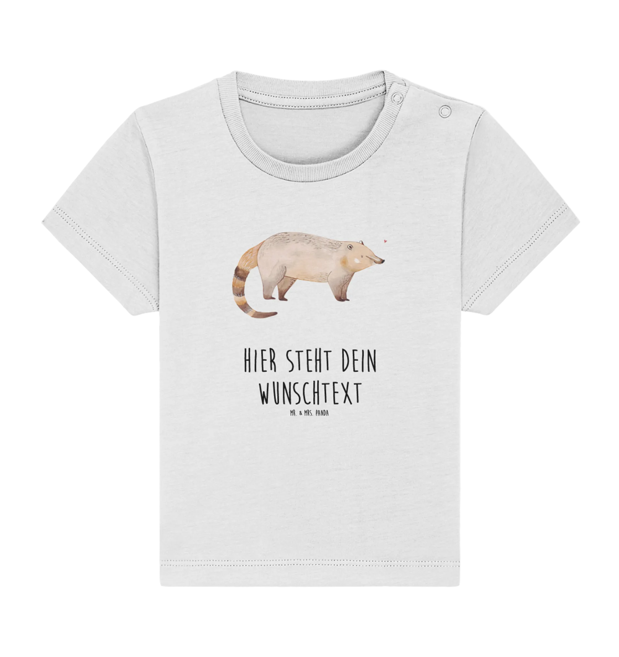 Personalisiertes Baby Shirt Nasenbär