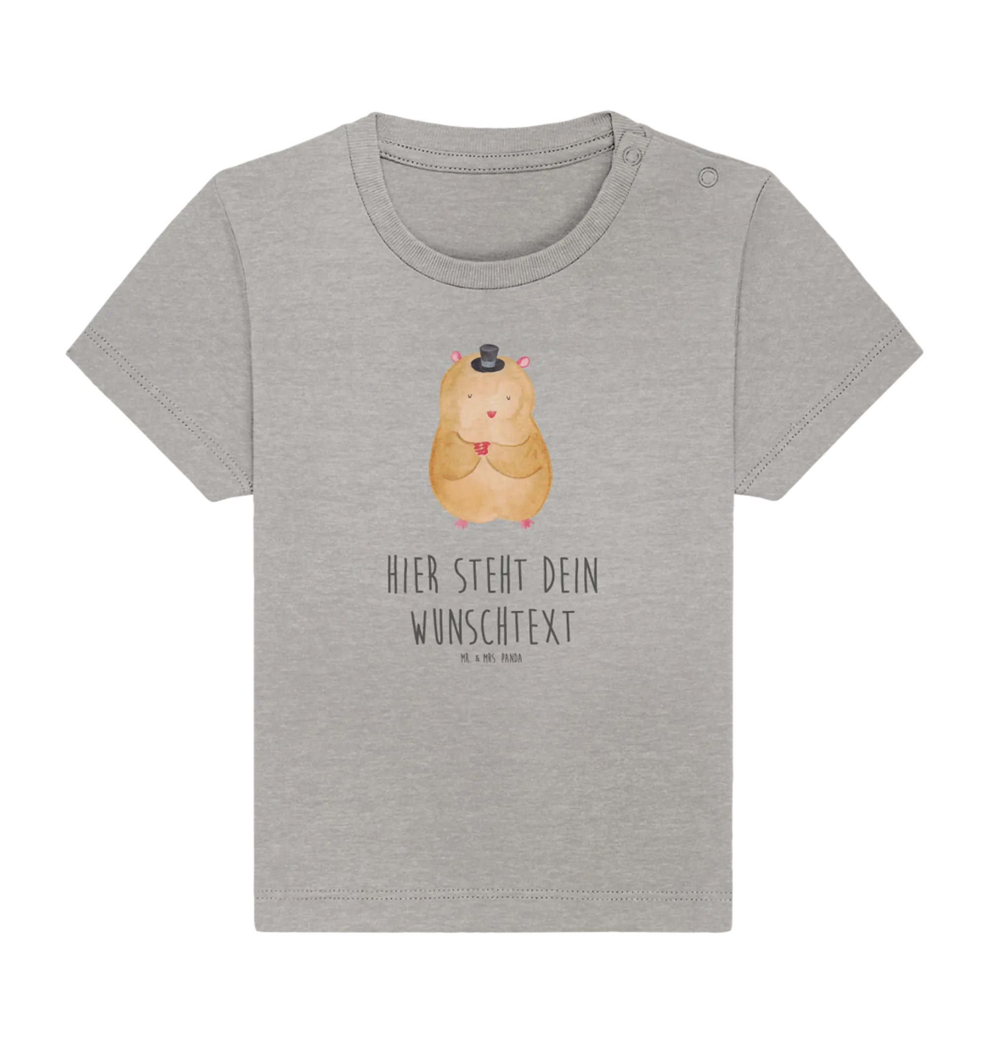 Personalisiertes Baby Shirt Hamster Hut