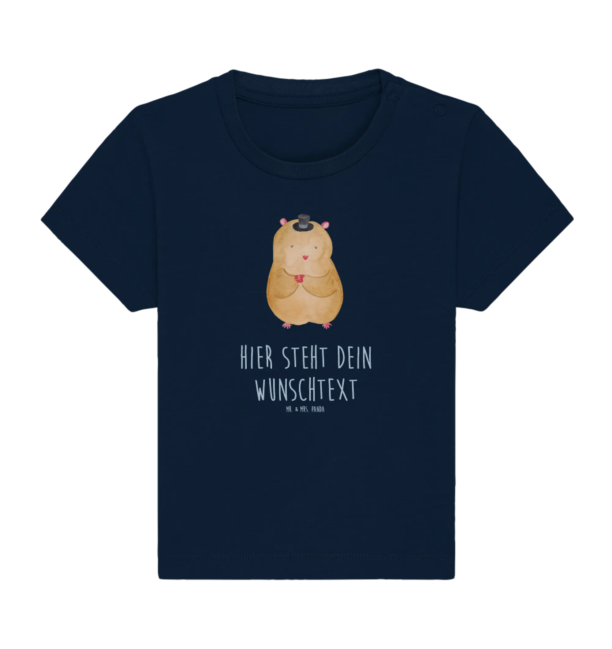 Personalisiertes Baby Shirt Hamster Hut