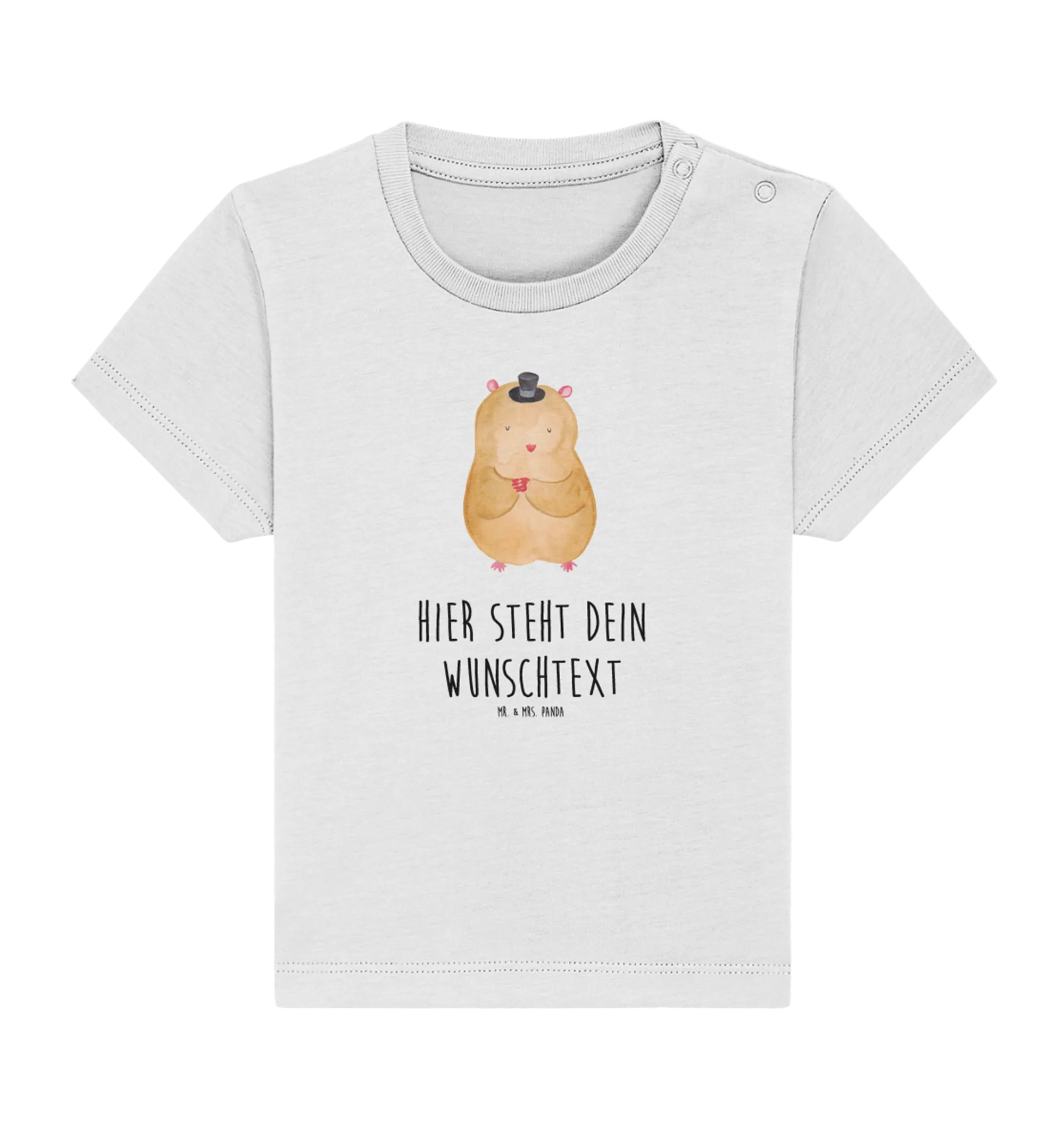 Personalisiertes Baby Shirt Hamster Hut