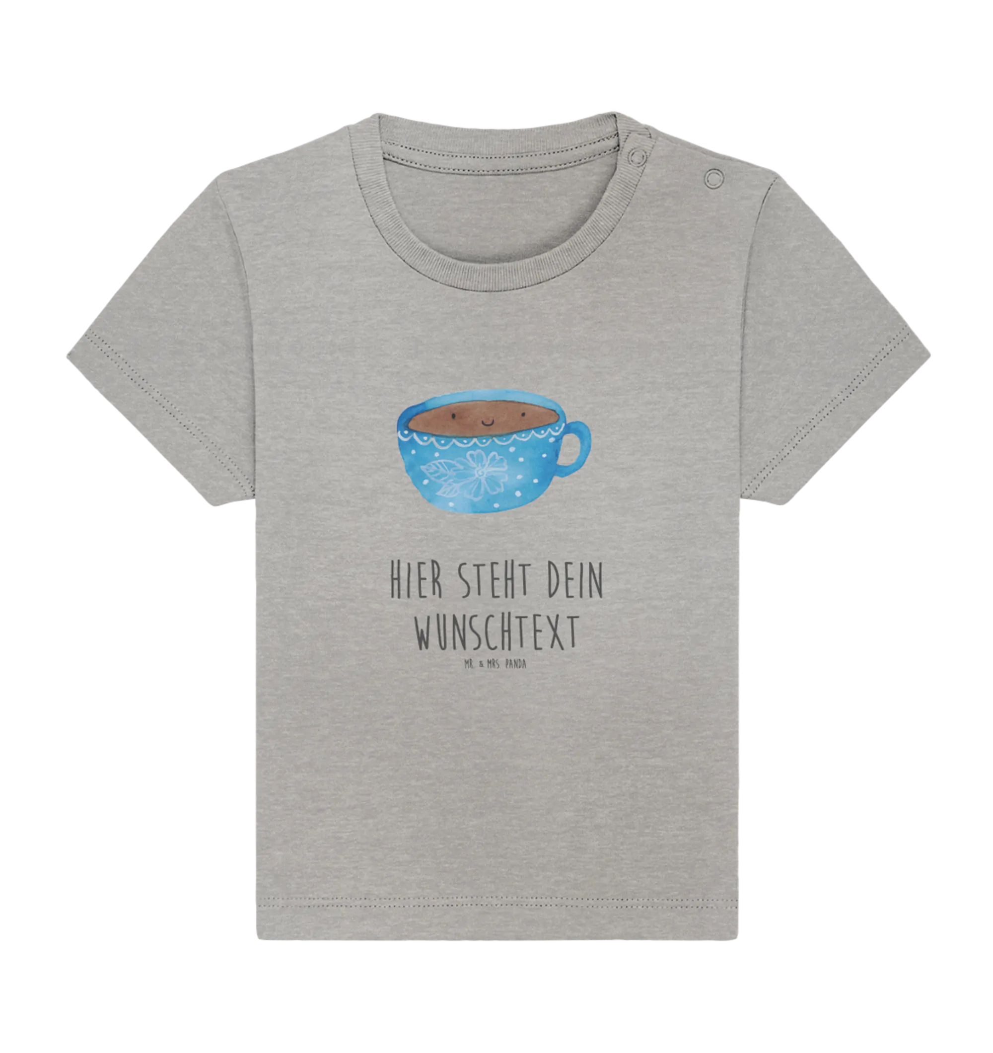 Personalisiertes Baby Shirt Kaffee Tasse