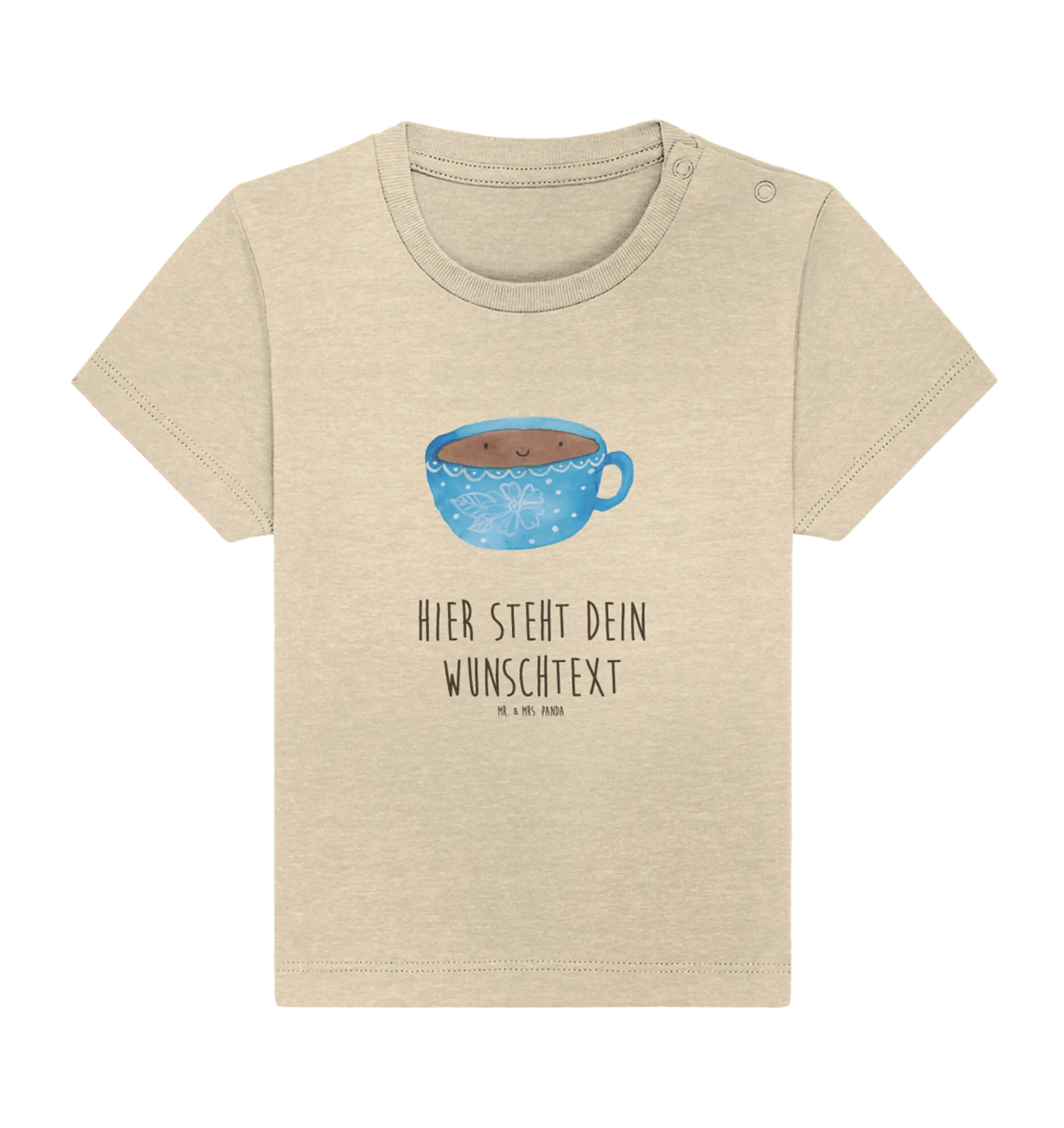 Personalisiertes Baby Shirt Kaffee Tasse