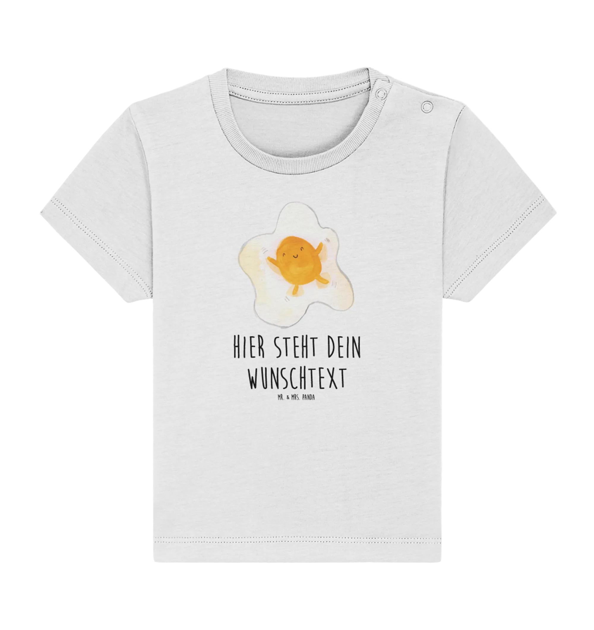 Personalisiertes Baby Shirt Spiegelei Ei