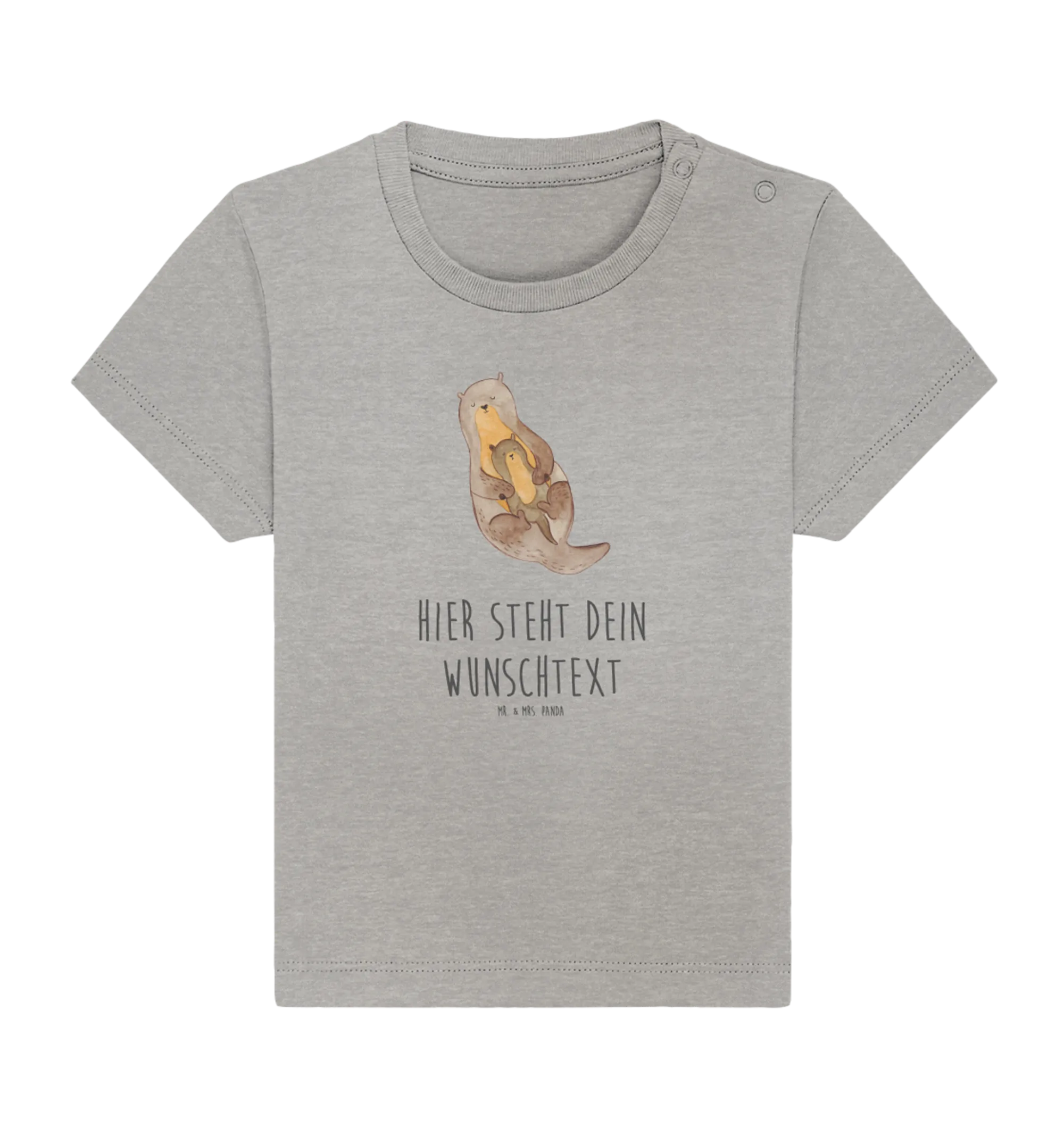 Personalisiertes Baby Shirt Otter Kind