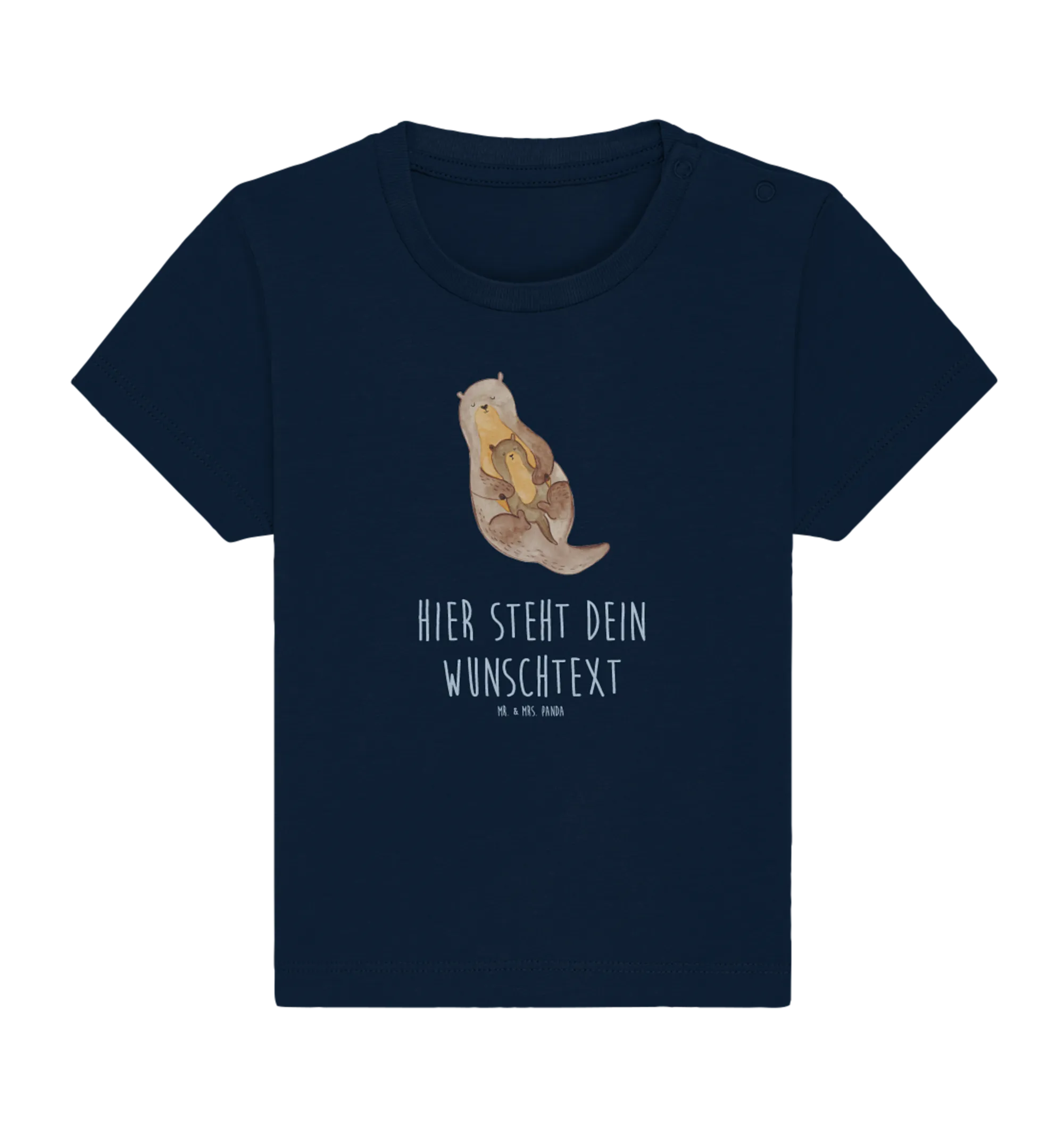 Personalisiertes Baby Shirt Otter Kind