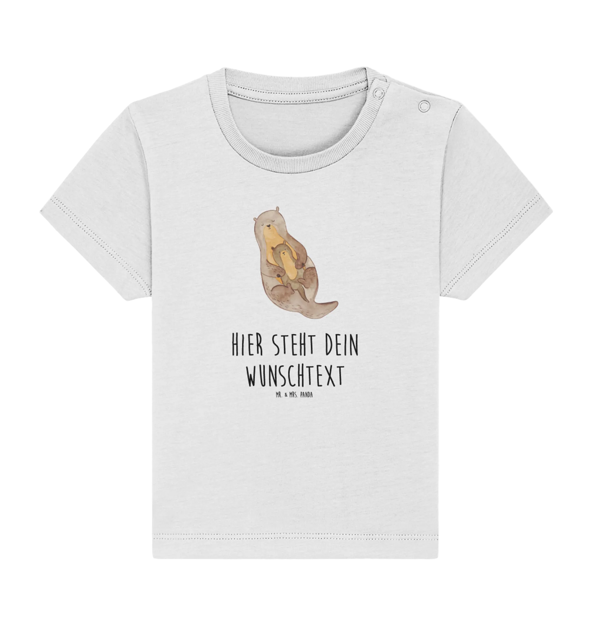 Personalisiertes Baby Shirt Otter Kind