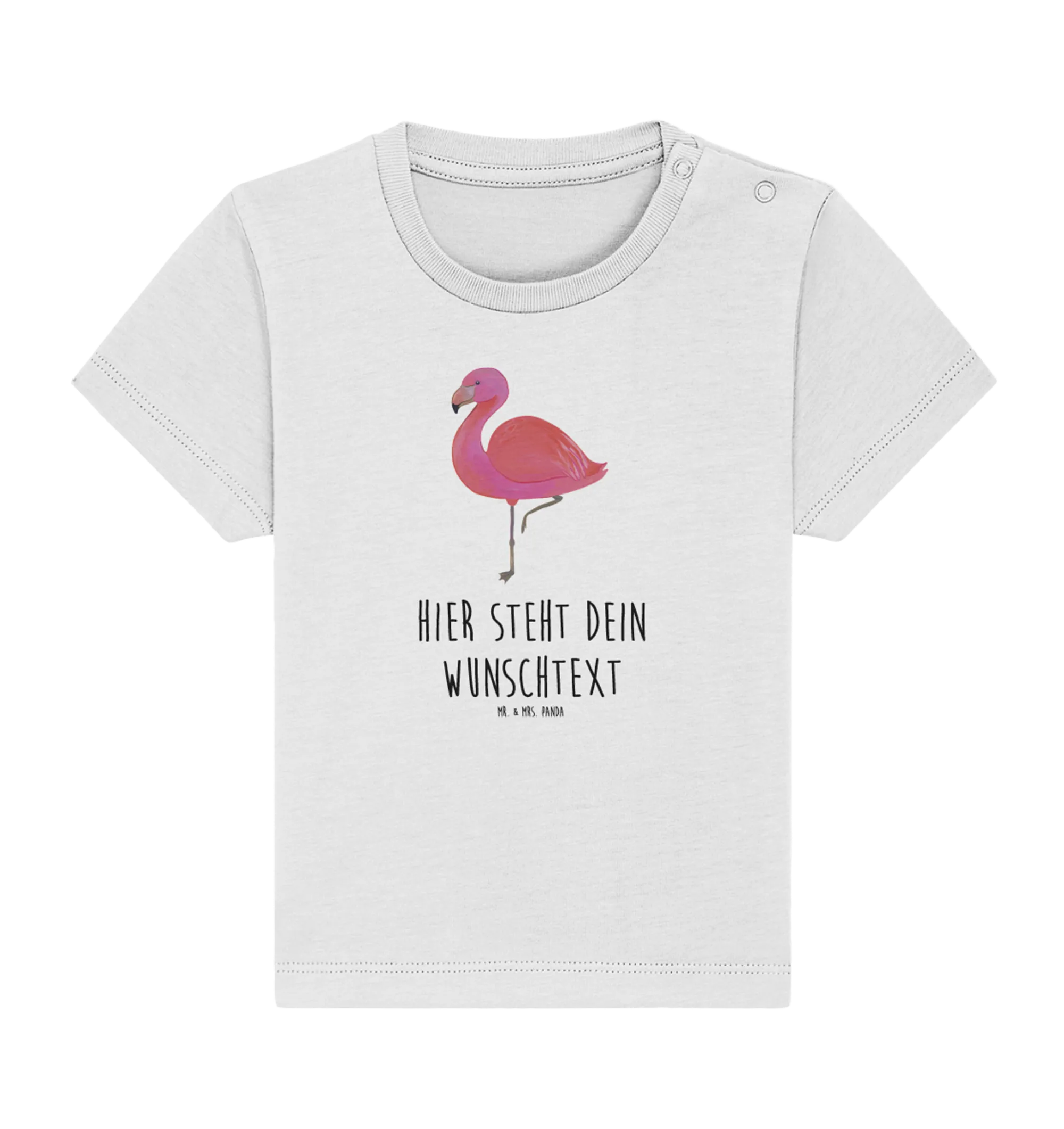 Personalisiertes Baby Shirt Flamingo Classic