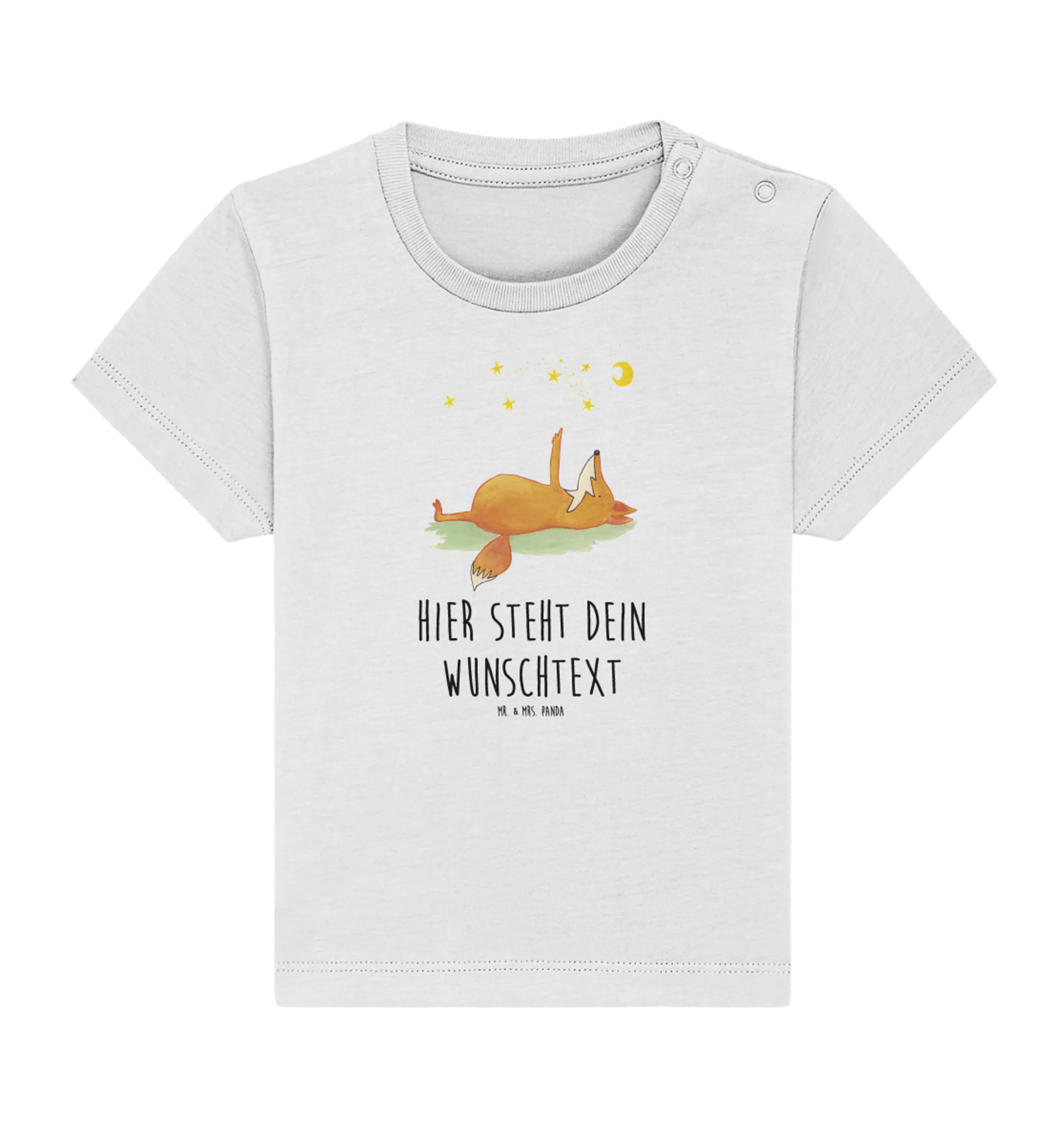 Personalisiertes Baby Shirt Fuchs Sterne