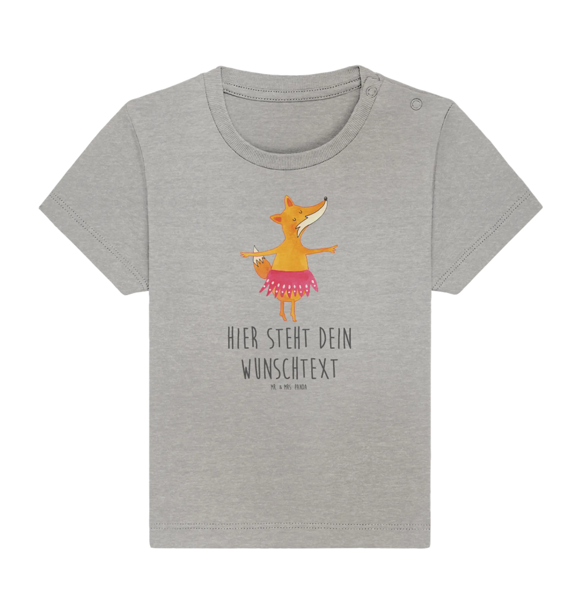 Personalisiertes Baby Shirt Fuchs Ballerina