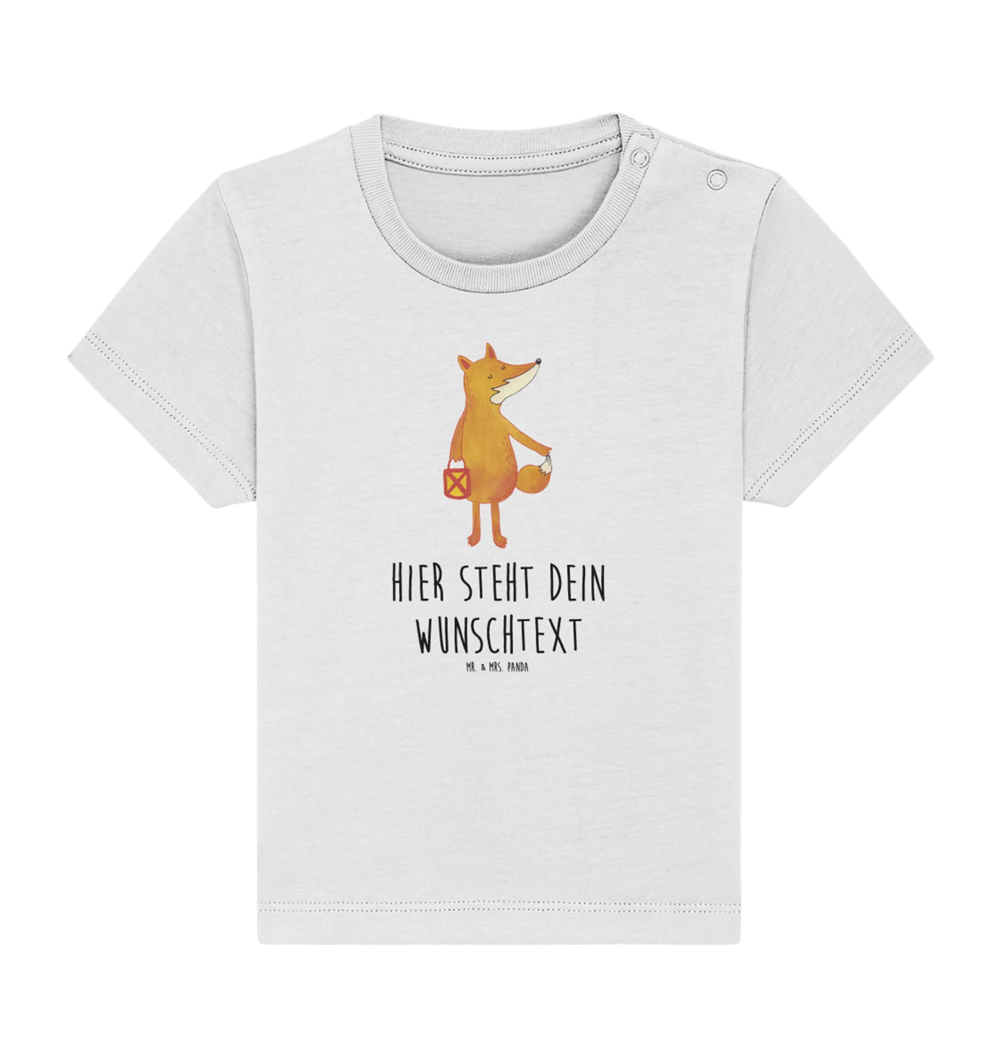 Personalisiertes Baby Shirt Fuchs Laterne