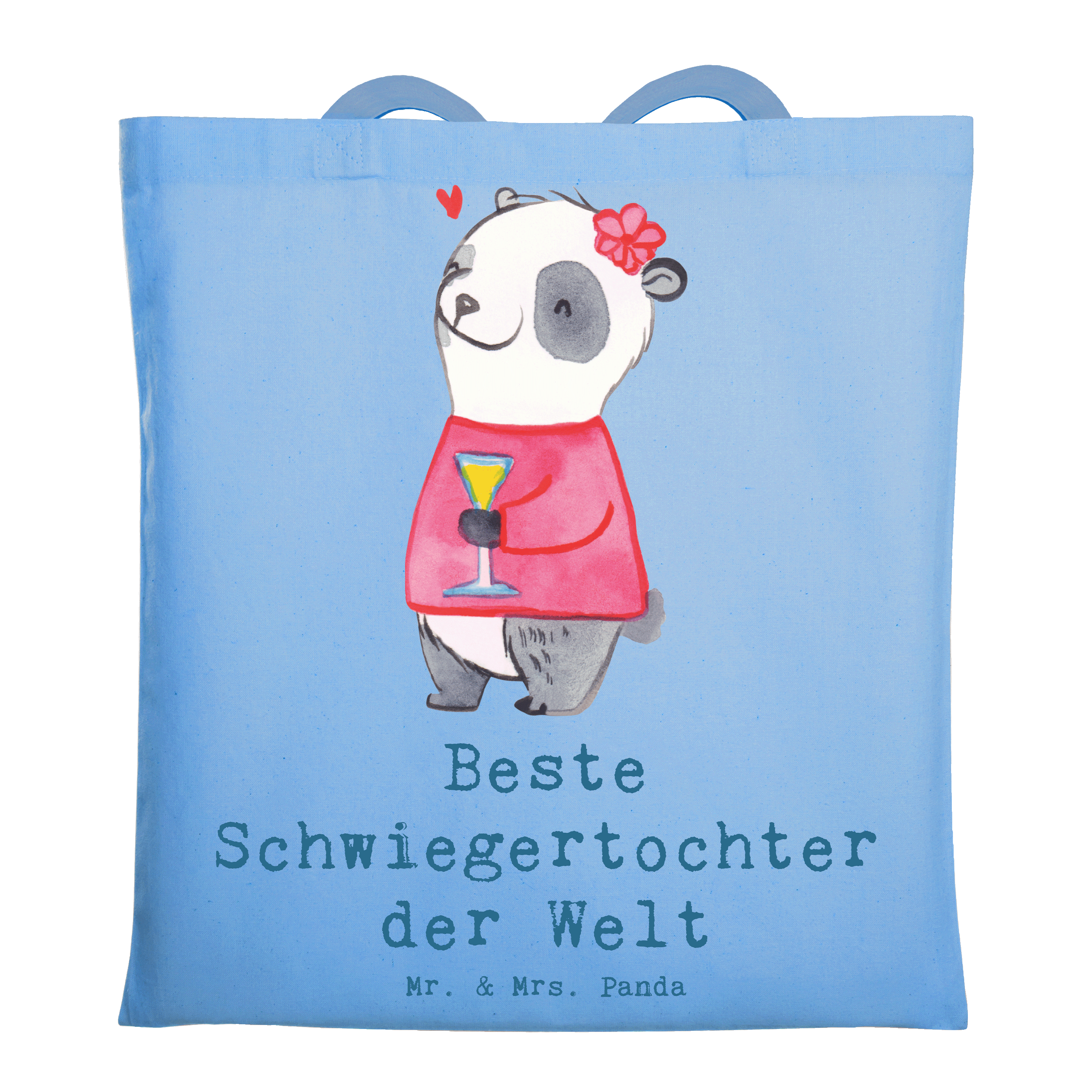 Tragetasche Panda Beste Schwiegertochter der Welt