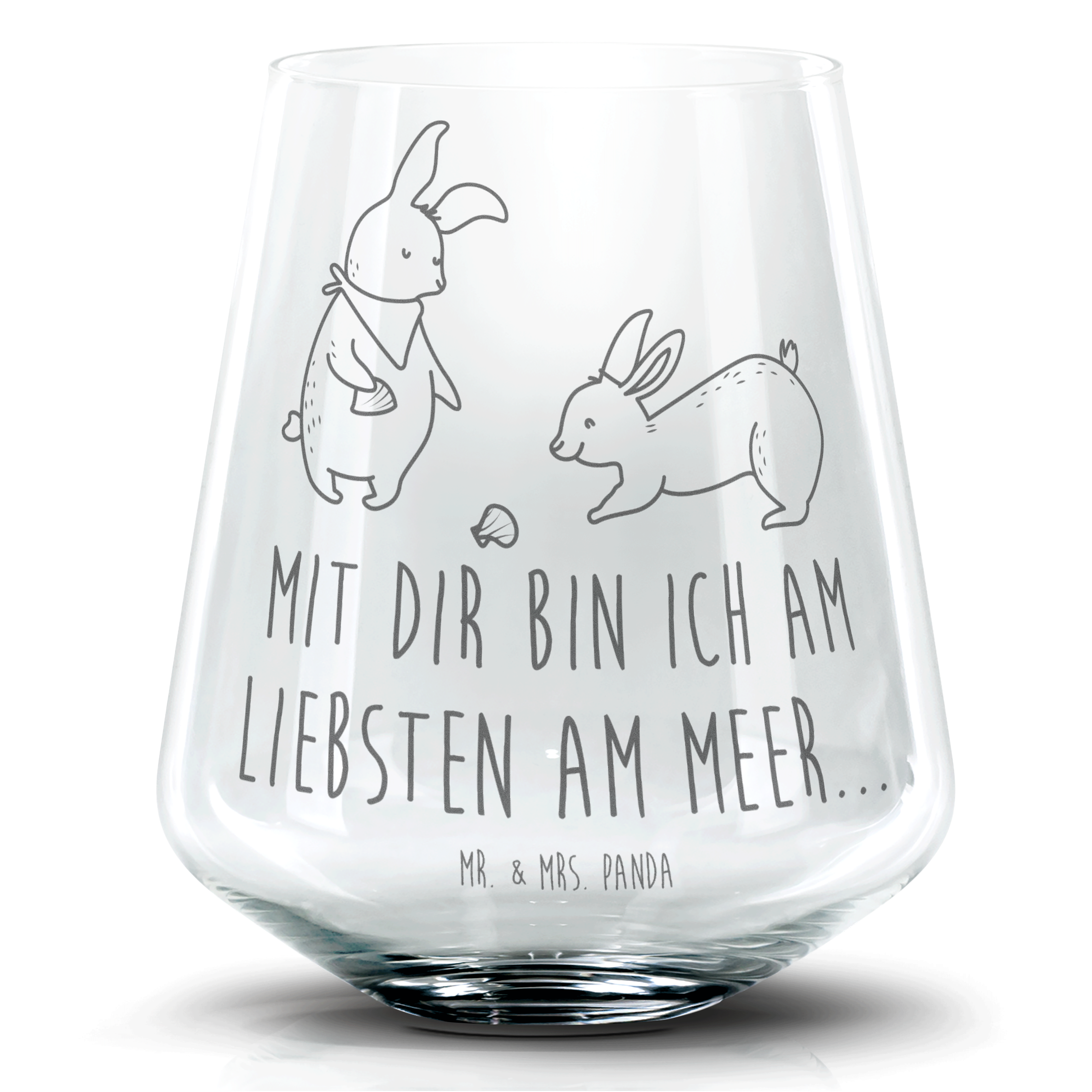 Cocktail Glas Hasen Muschel