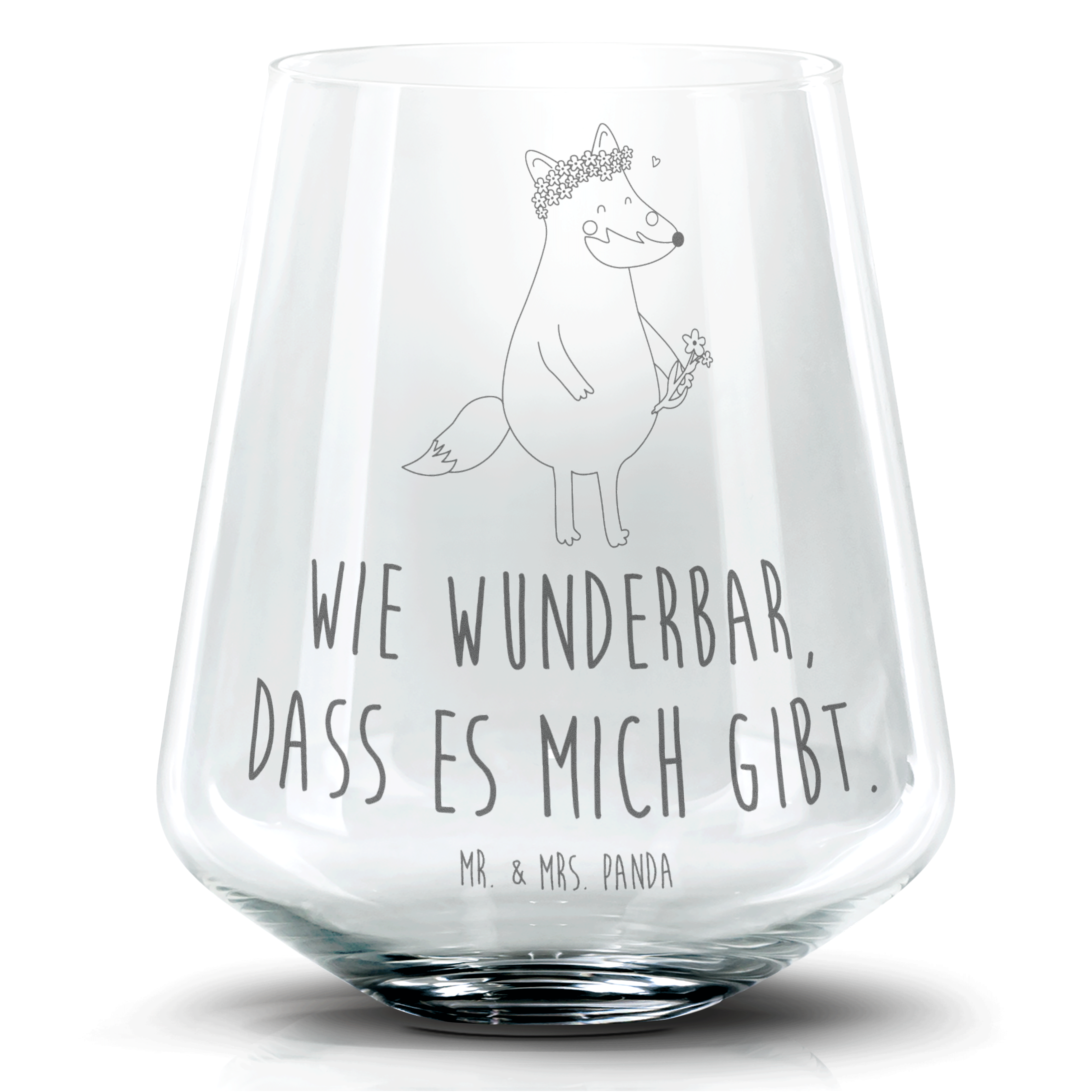 Cocktail Glas Fuchs Blumen