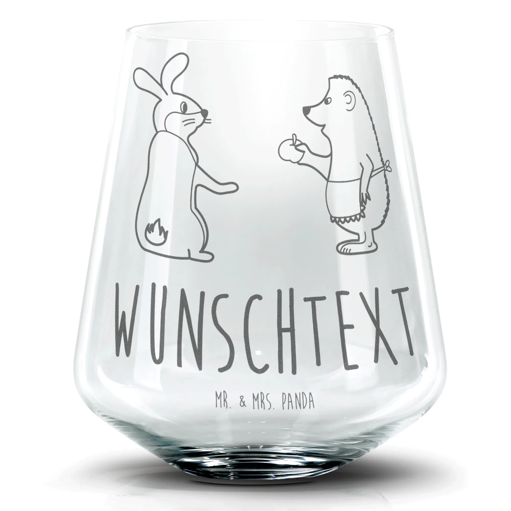 Personalisiertes Cocktail Glas Hase Igel