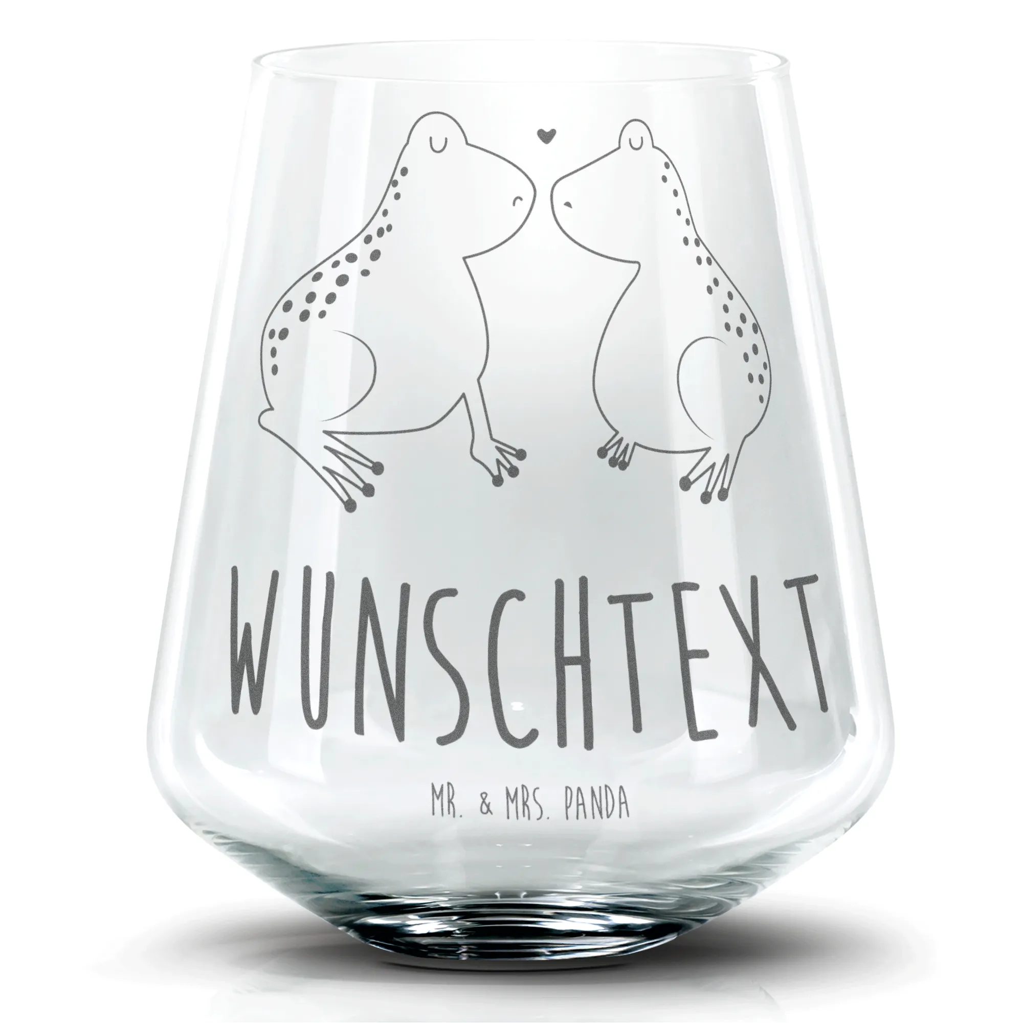 Personalisiertes Cocktail Glas Frosch Liebe