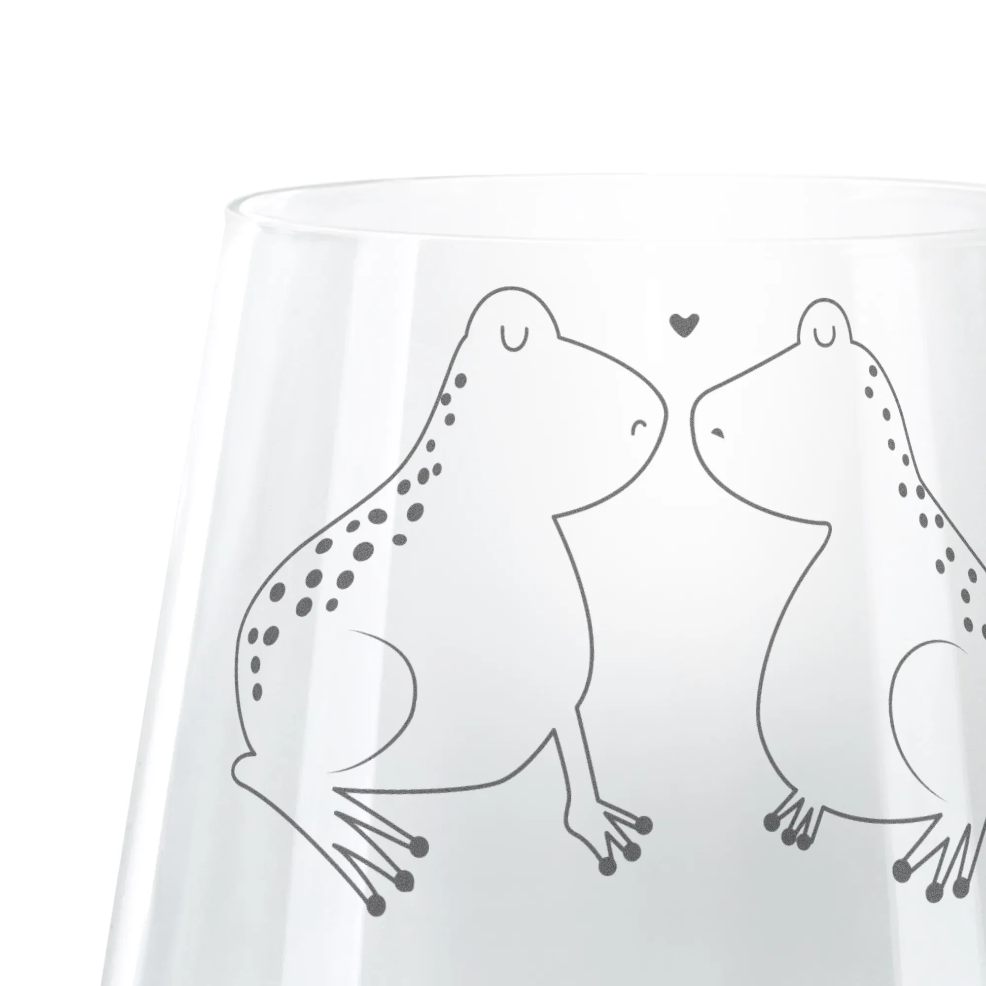 Personalisiertes Cocktail Glas Frosch Liebe