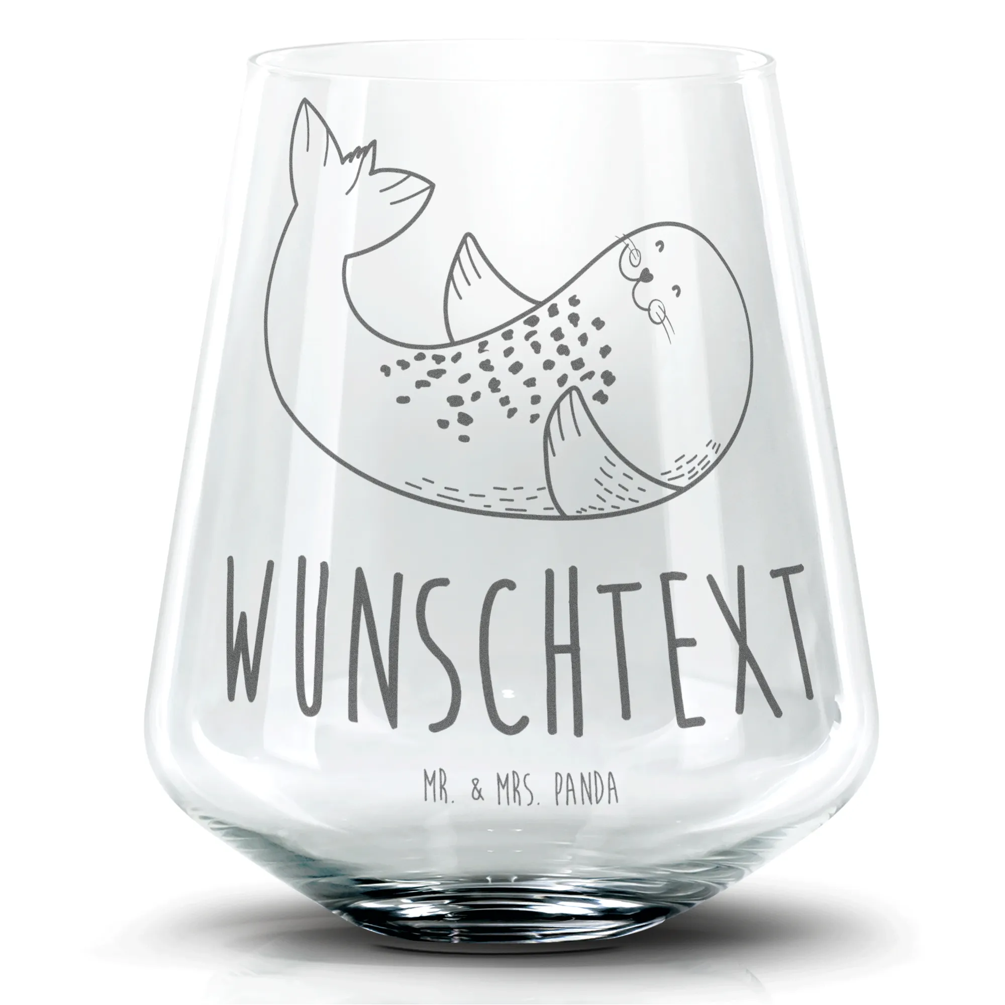 Personalisiertes Cocktail Glas Robbe Liegen