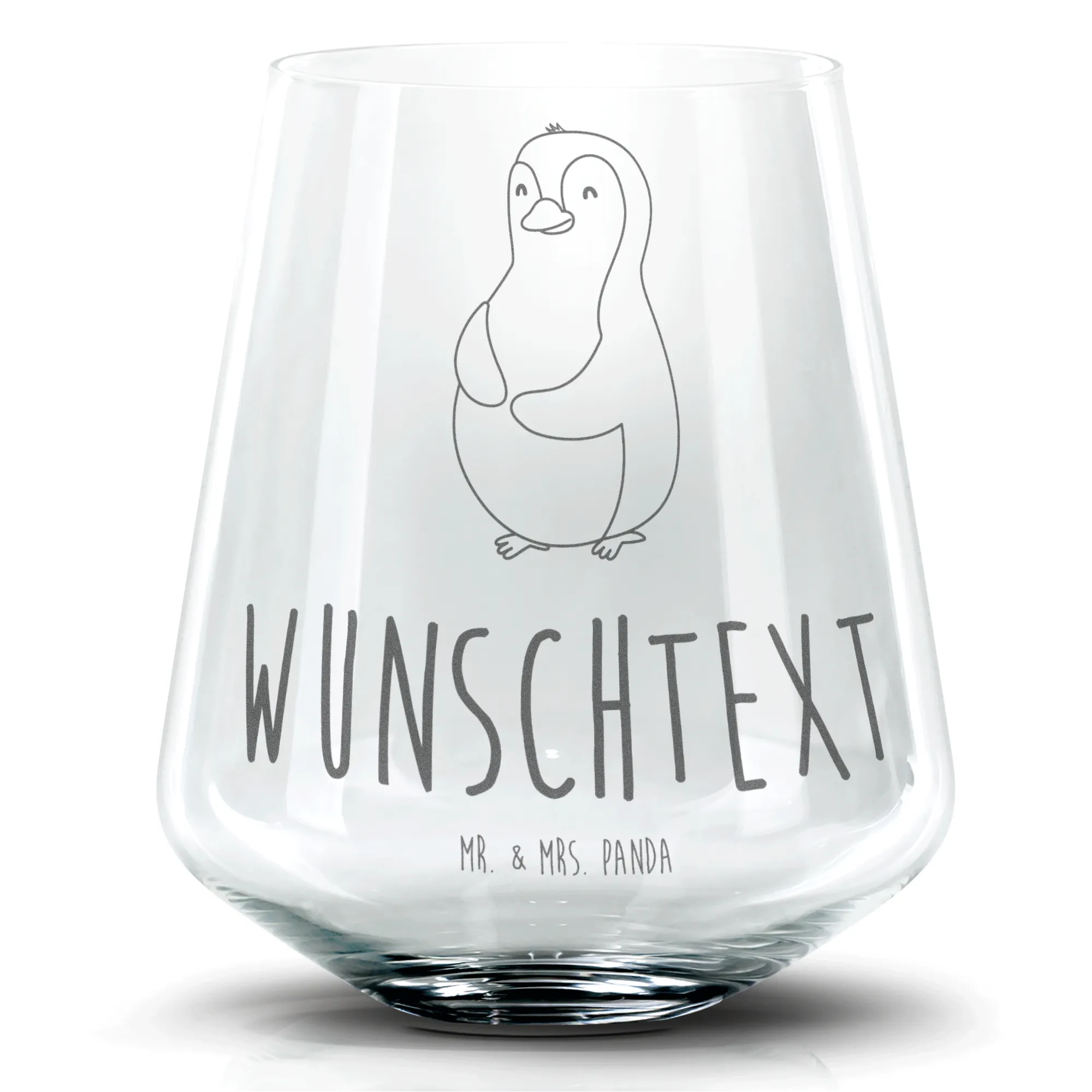 Personalisiertes Cocktail Glas Pinguin Diät