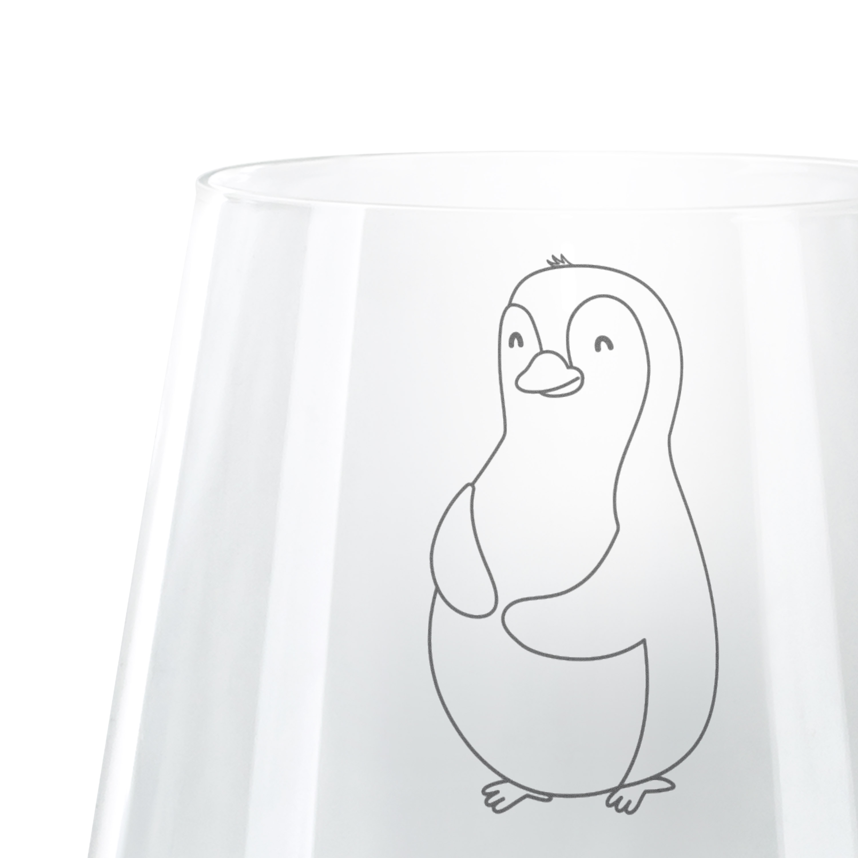 Personalisiertes Cocktail Glas Pinguin Diät