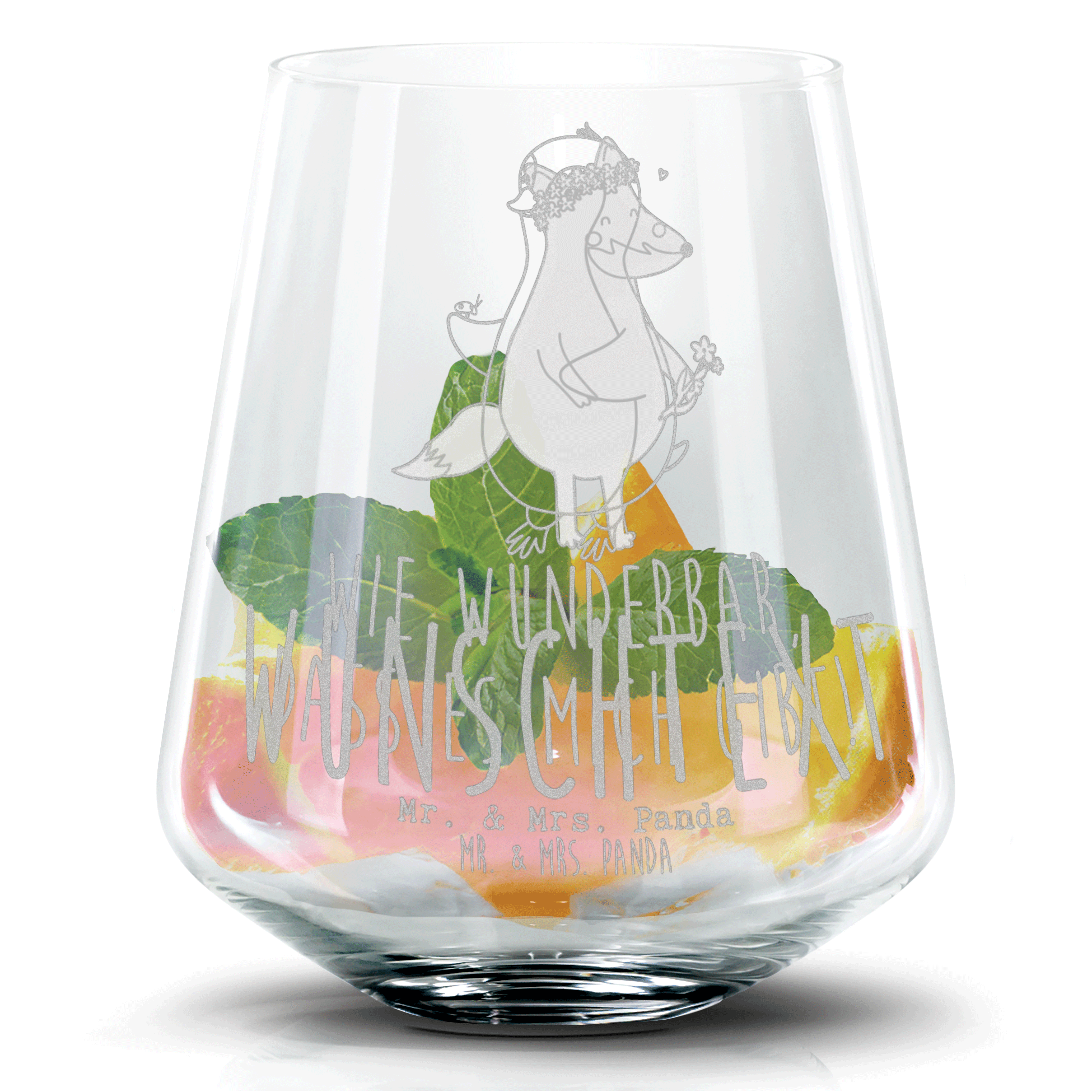 Personalisiertes Cocktail Glas Pinguin Marienkäfer