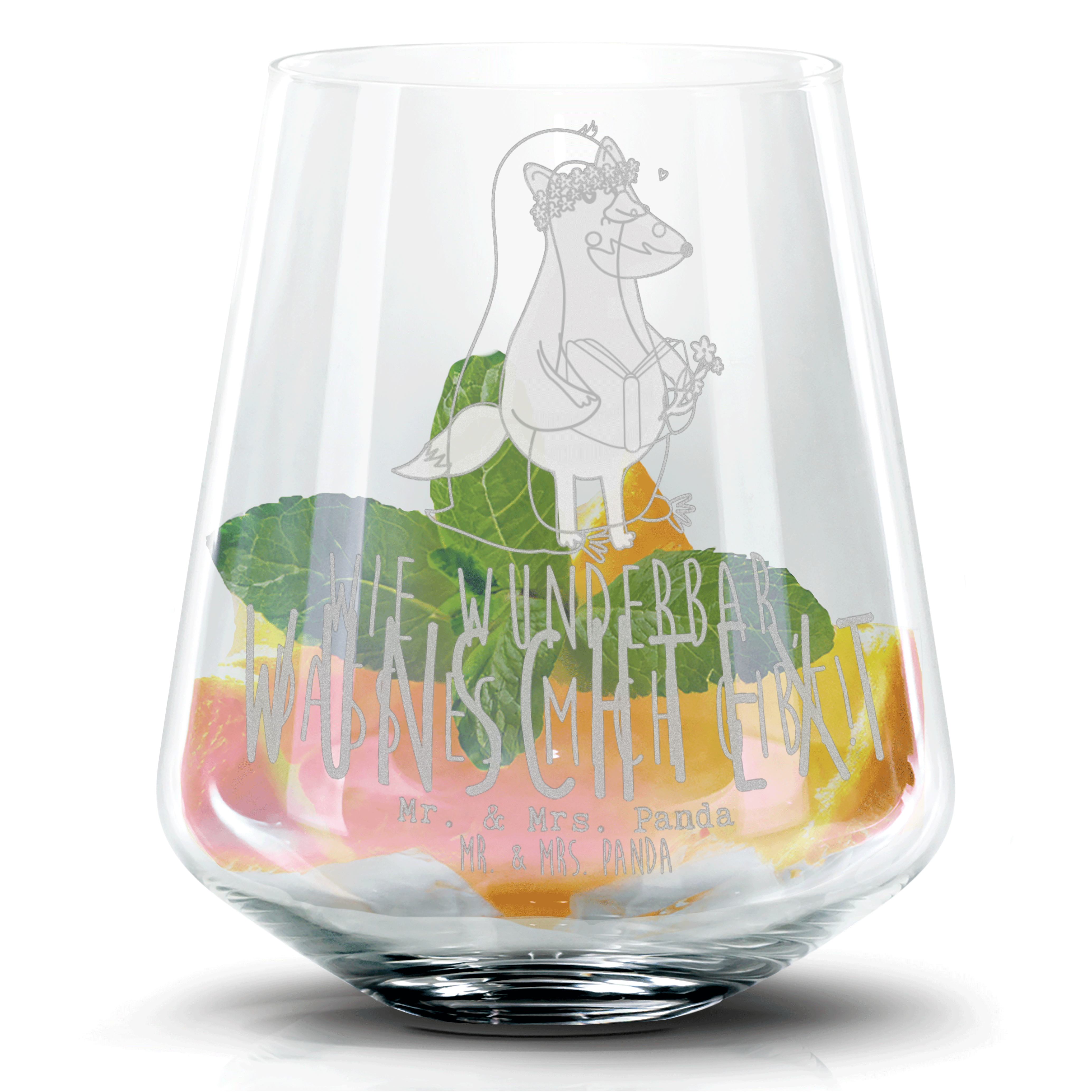 Personalisiertes Cocktail Glas Pinguin Buch