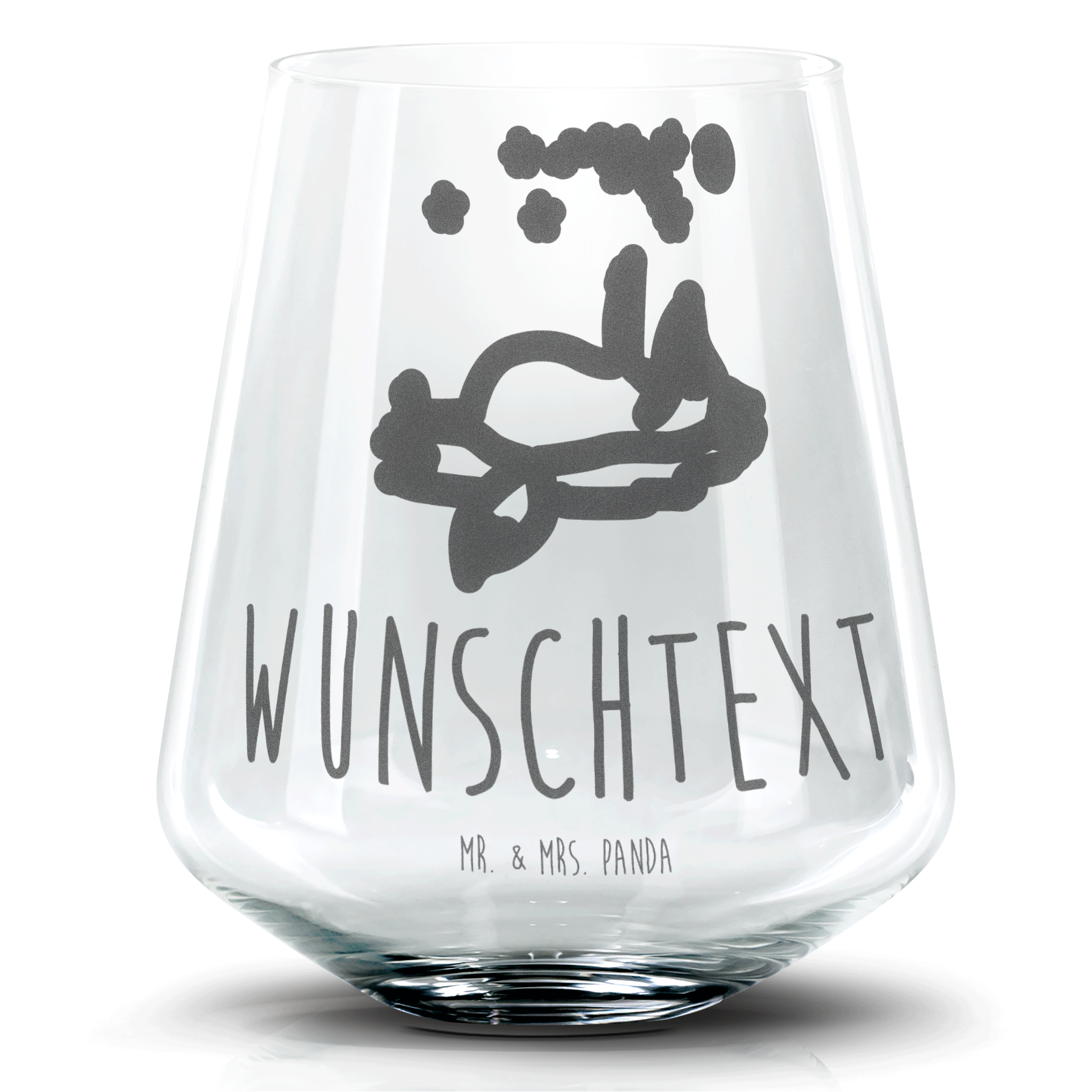 Personalisiertes Cocktail Glas Fuchs Sterne