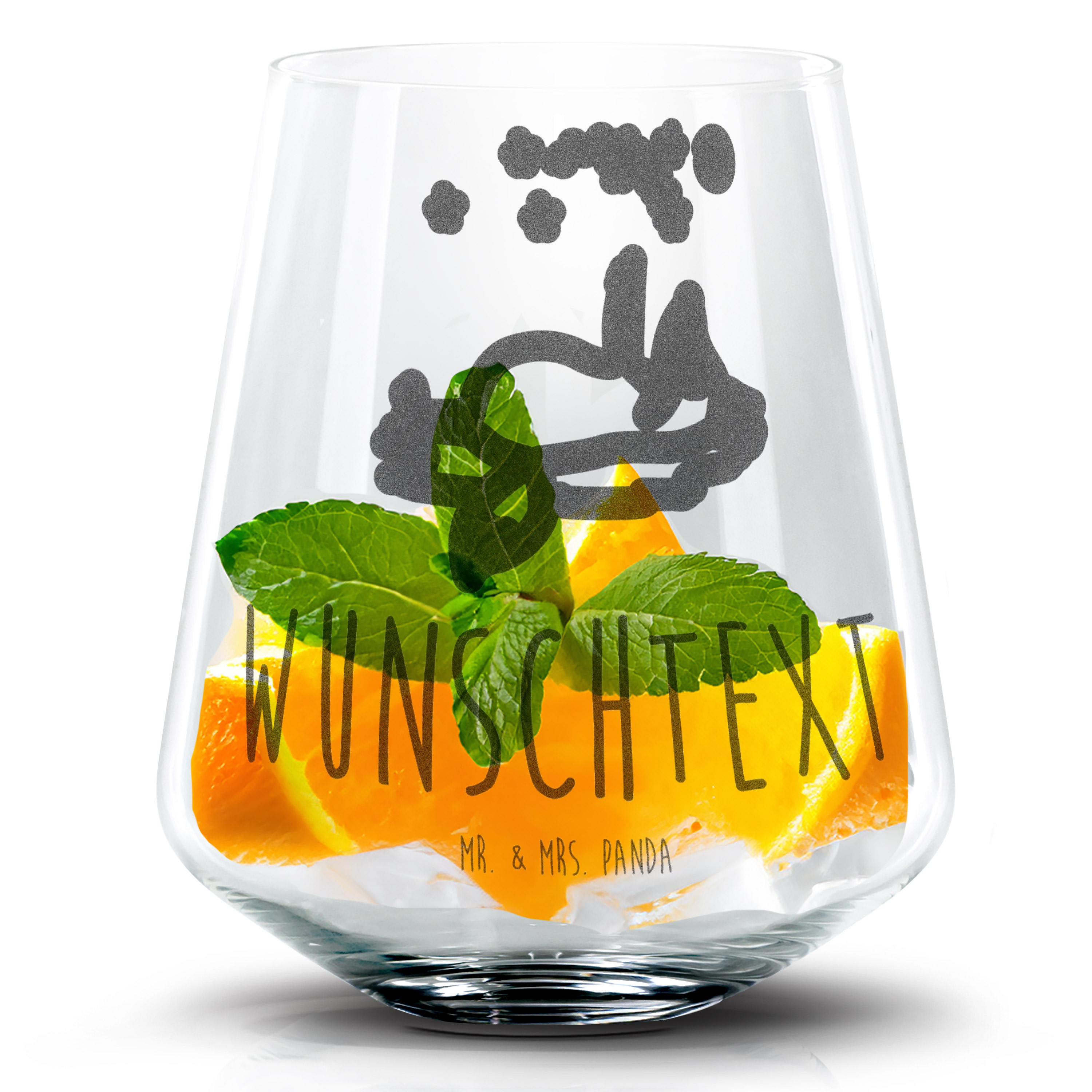 Personalisiertes Cocktail Glas Fuchs Sterne