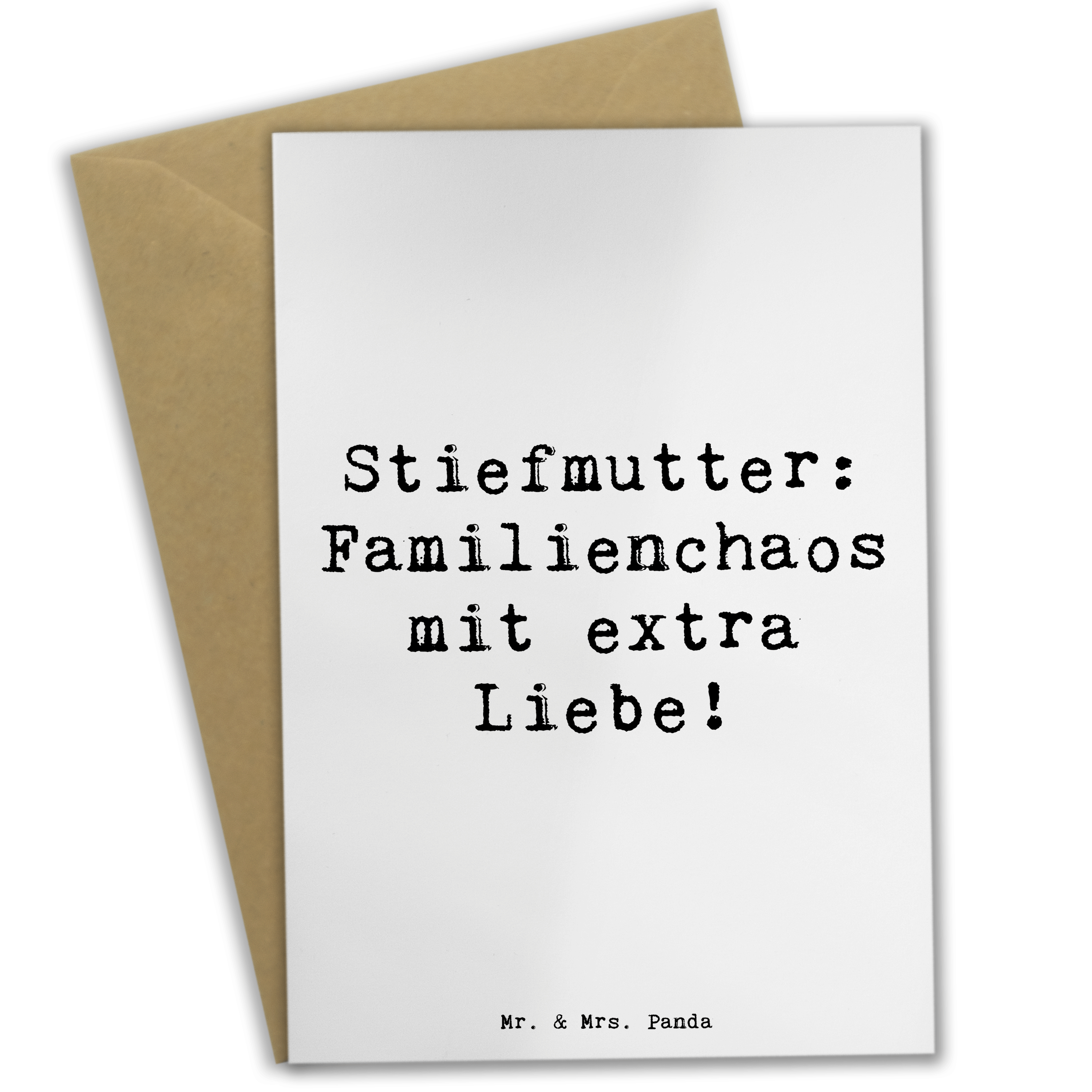 GRUSSKARTE STIEFMUTTER LIEBE Geschenk Hochzeitskarte Geburtstagskarte