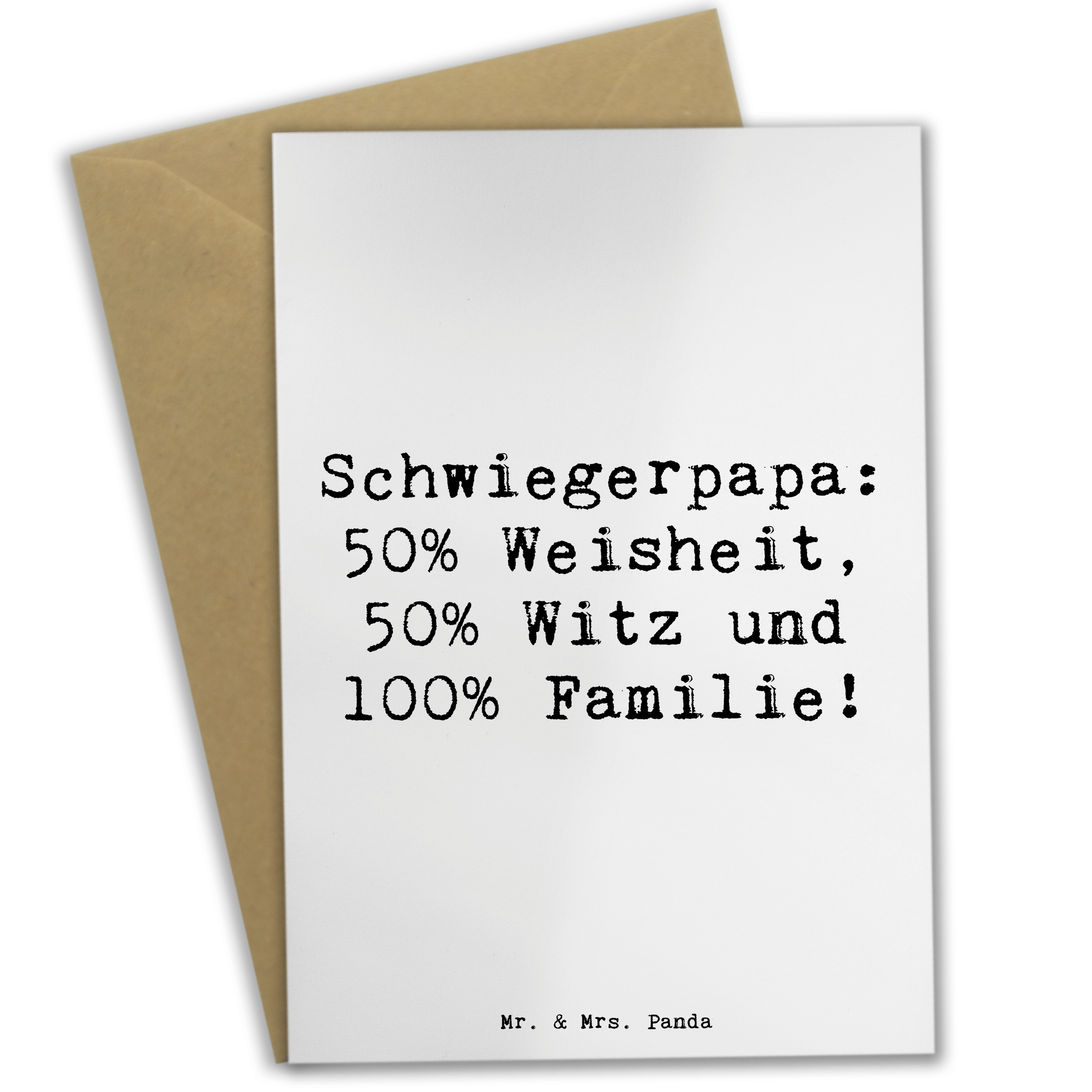 GRUSSKARTE SCHWIEGERPAPA BALANCE Geschenk Einladungskarte