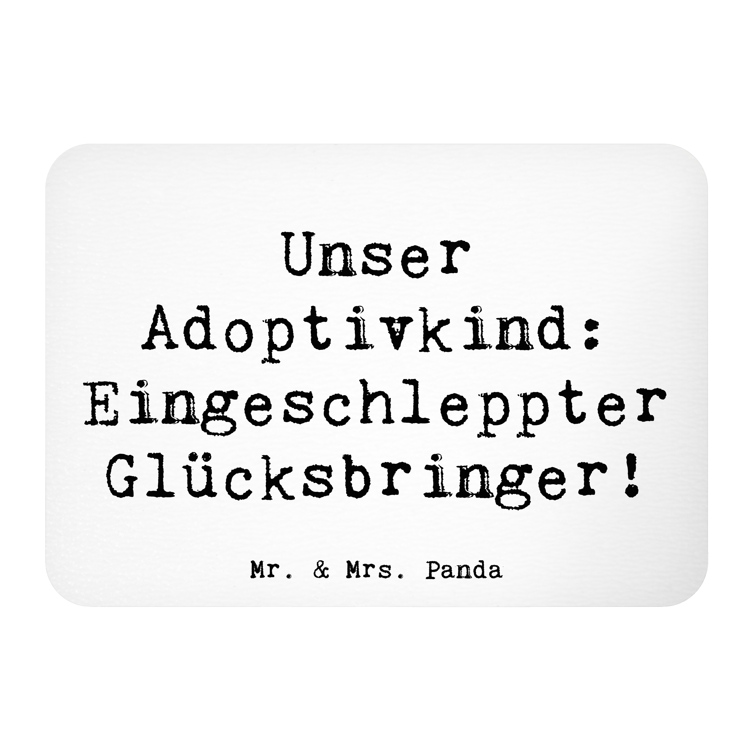 Magnet Spruch Adoptivkind Glücksbringer - Geschenk Dekomagnet Liebe Familie Herz - Bild 1 von 9