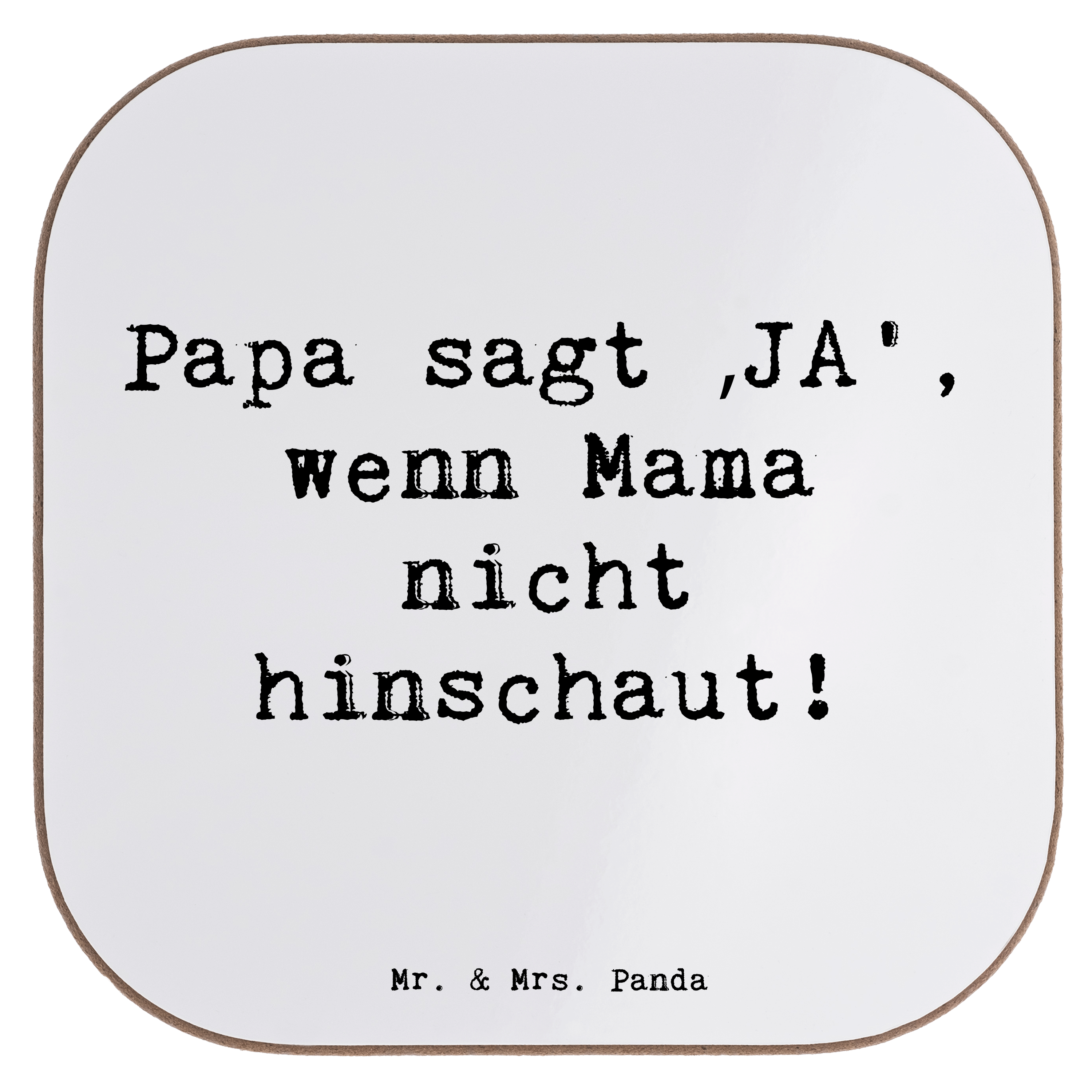 Personalisierter Untersetzer Spruch Vater Geheimhaltung