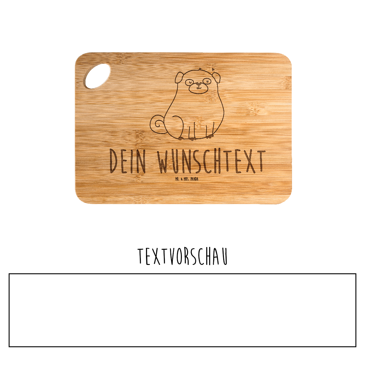 Geburtstagskarte Mit Mops-Motiv – 145x145 Mm, Aus Recyceltem Karton