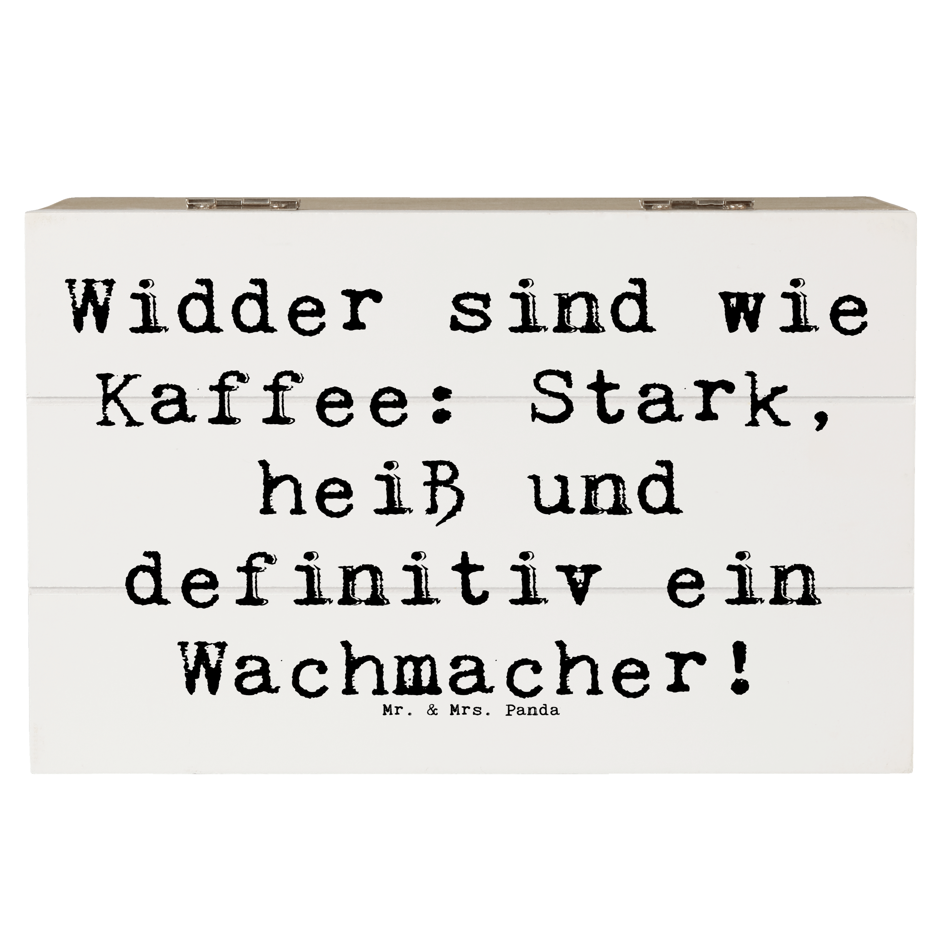 Holzkiste Spruch Widder Power