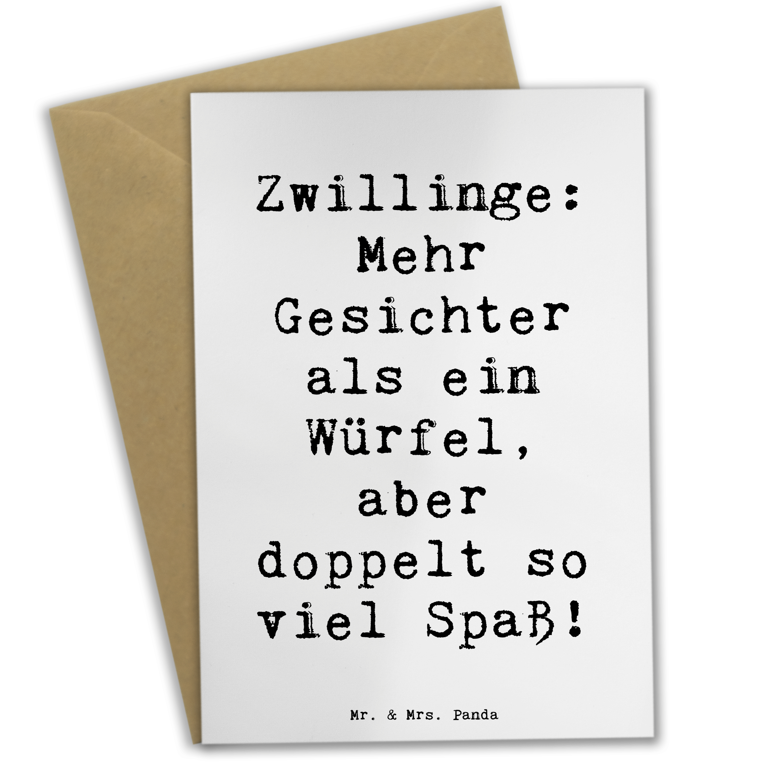 Grußkarte Spruch Zwillinge Spaß