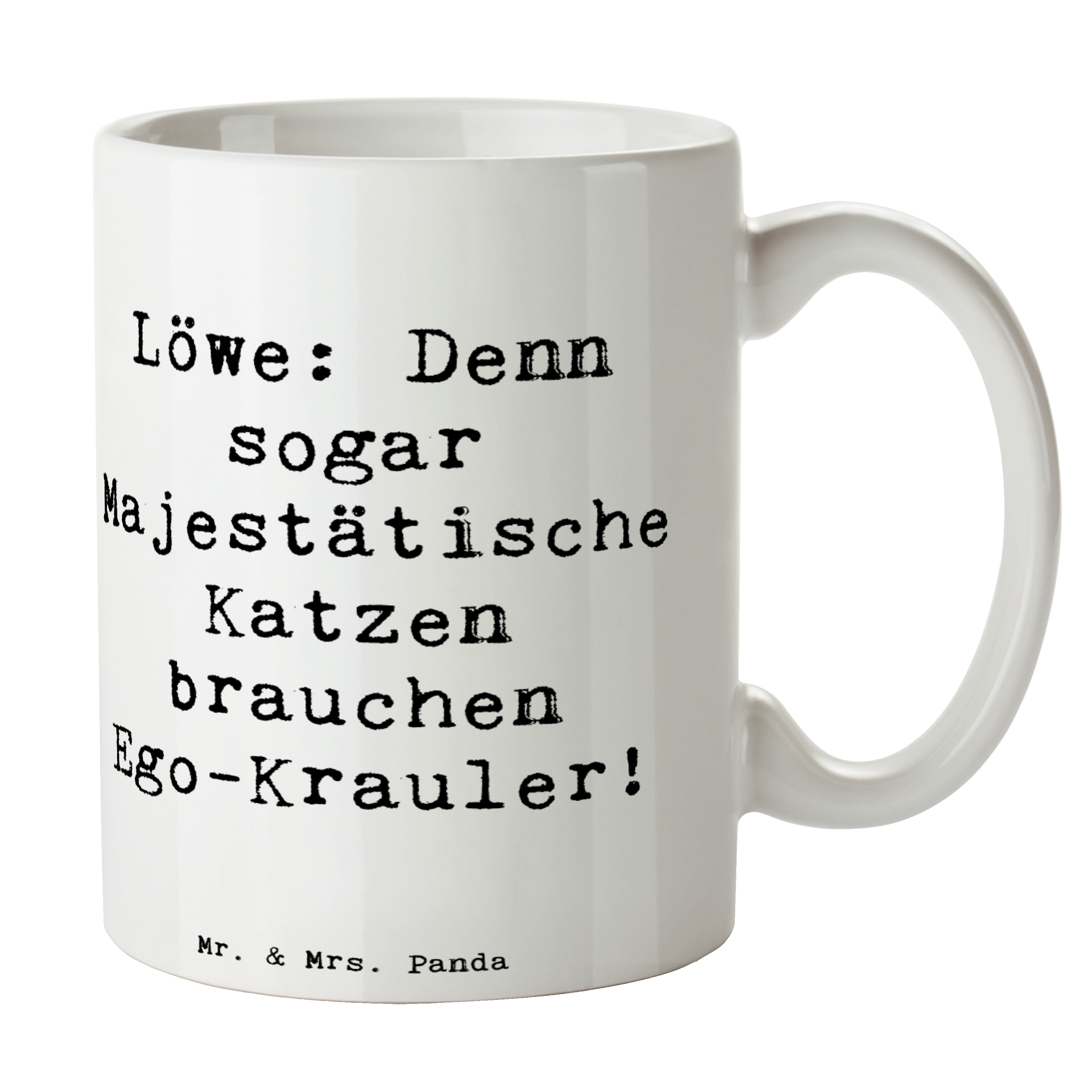 Tasse Spruch Majestätischer Löwe