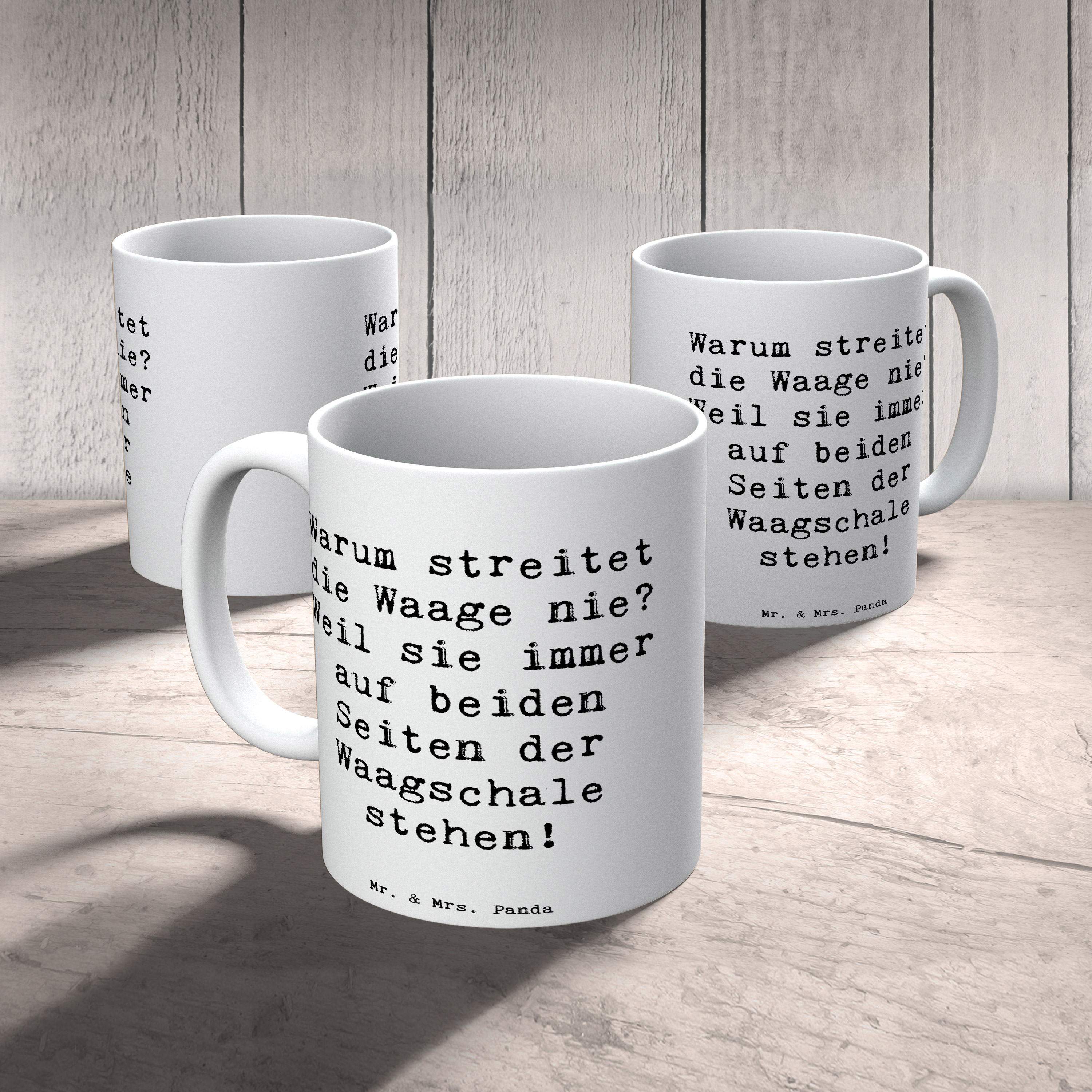 Tasse Spruch Waage Harmonie