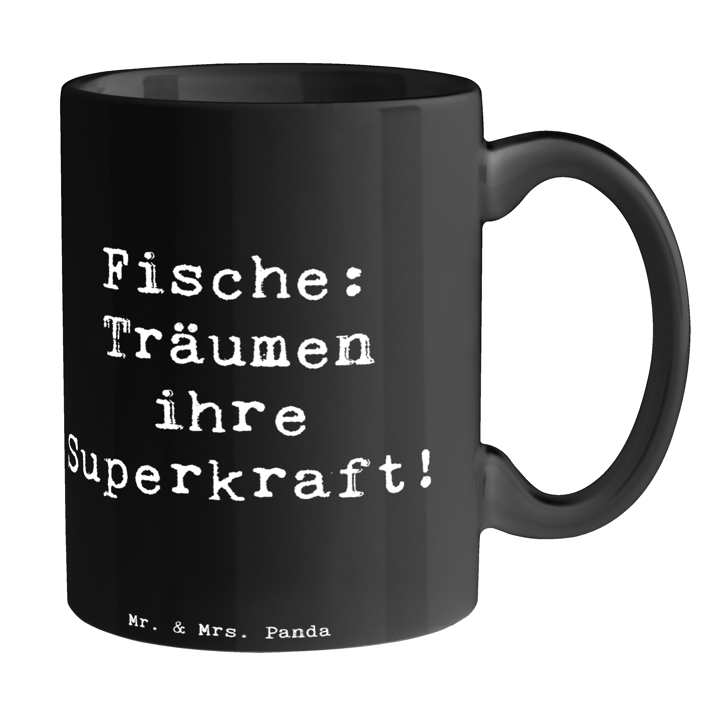 Tasse Spruch Fische Kraft