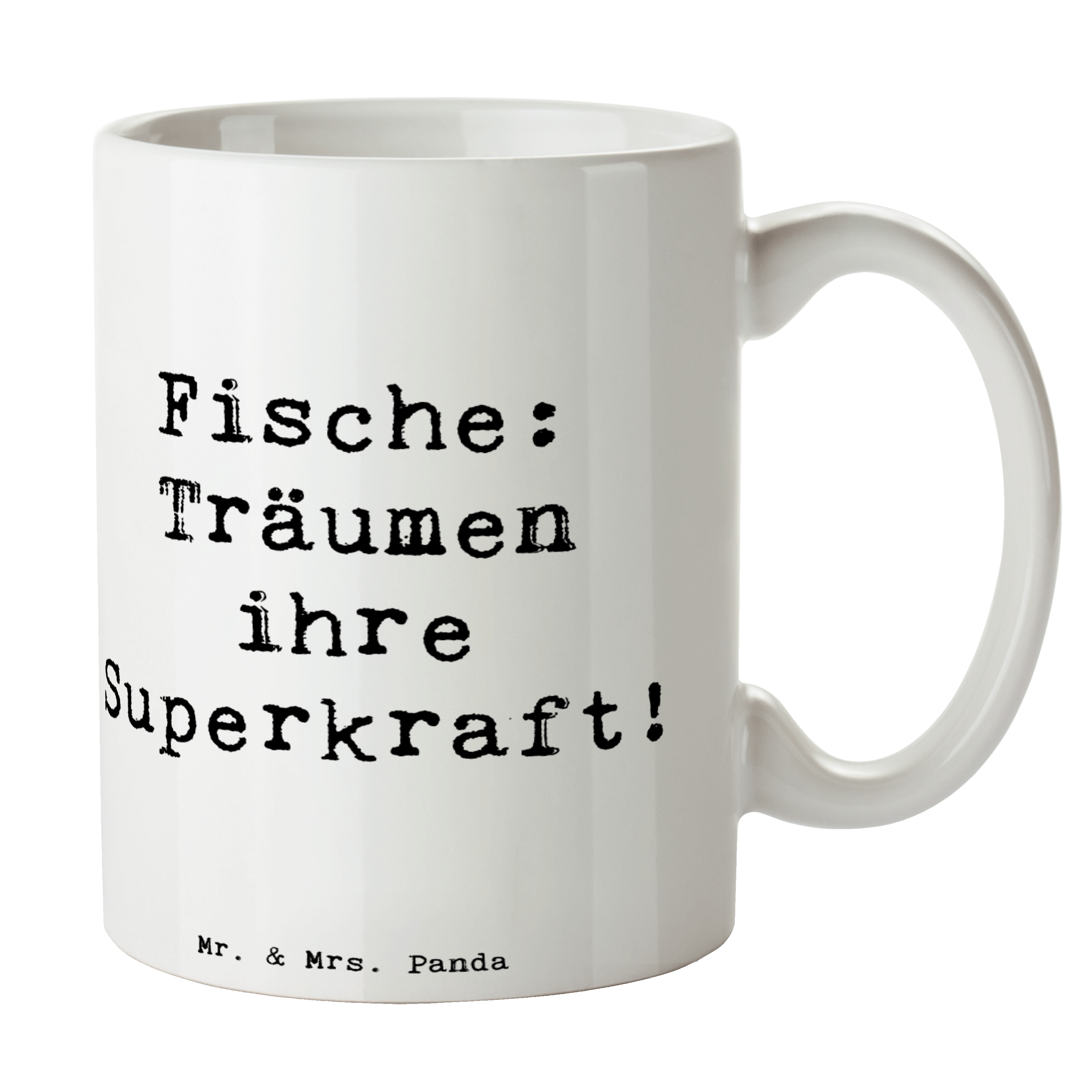 Tasse Spruch Fische Kraft