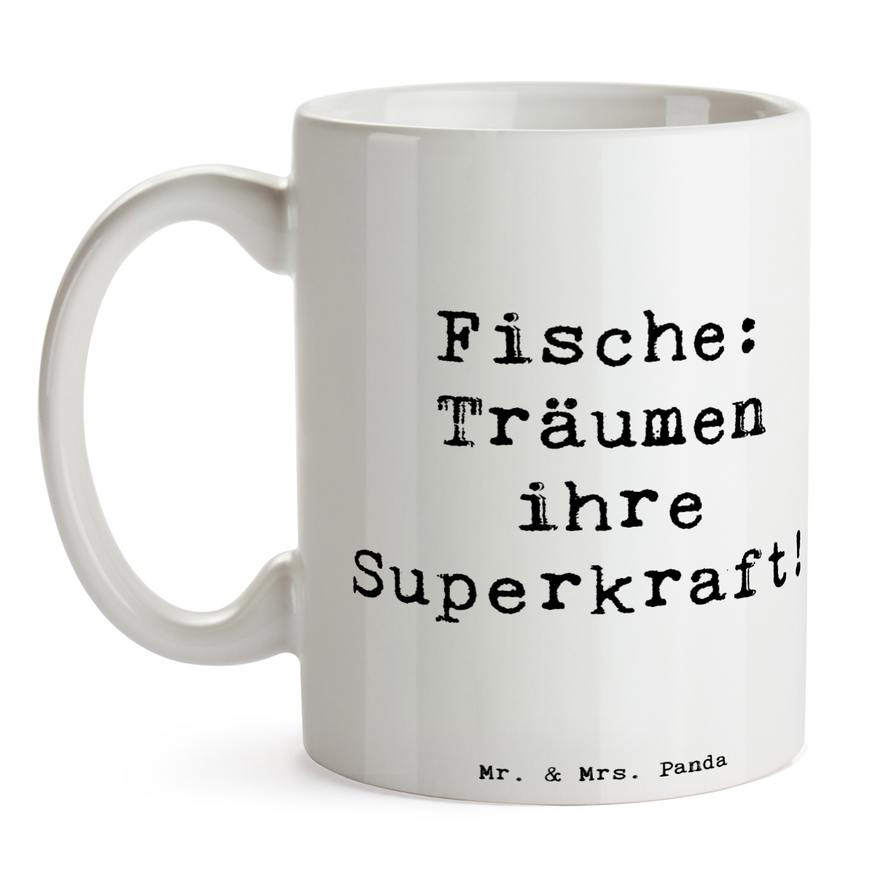 Tasse Spruch Fische Kraft