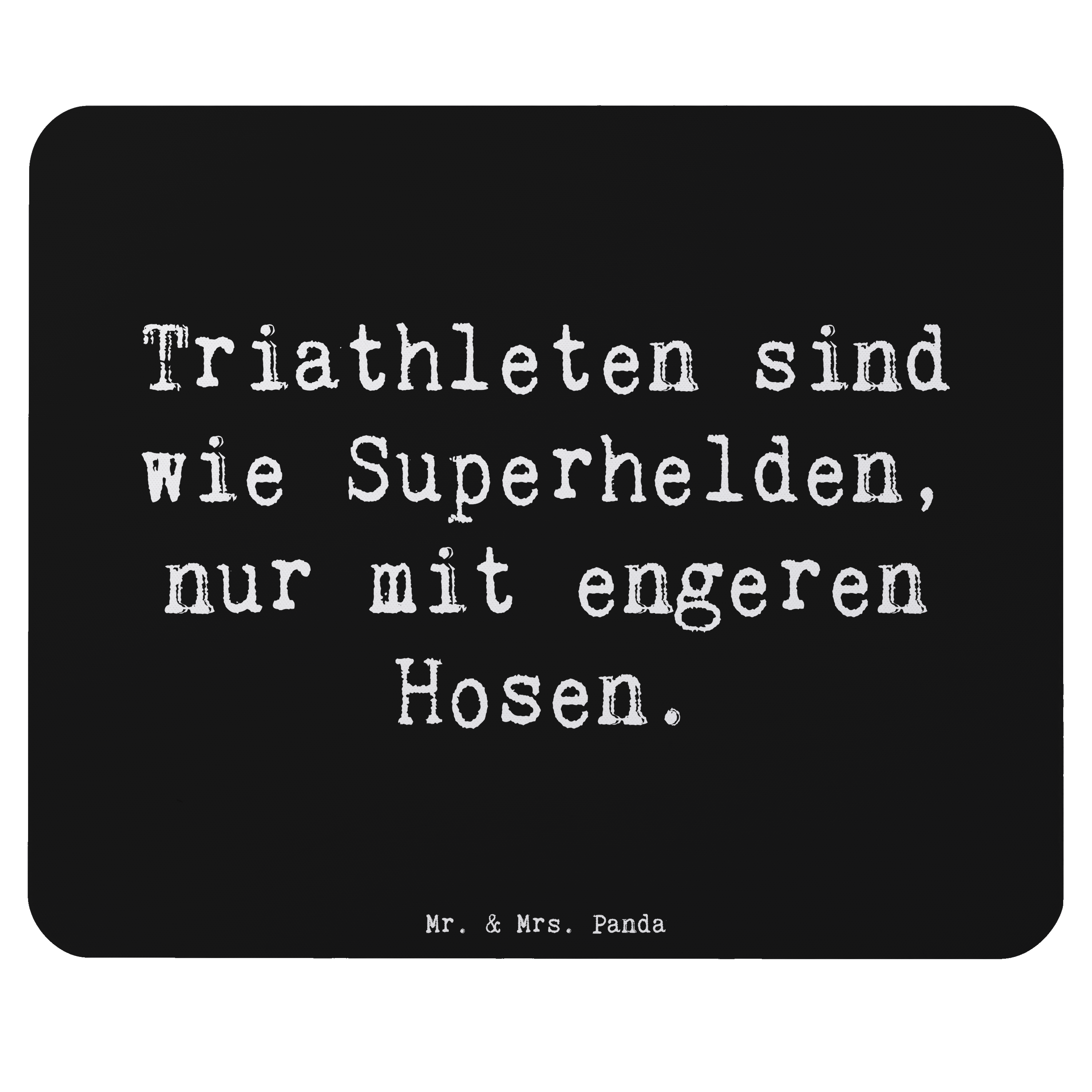 Mauspad Spruch Triathlon Superheld