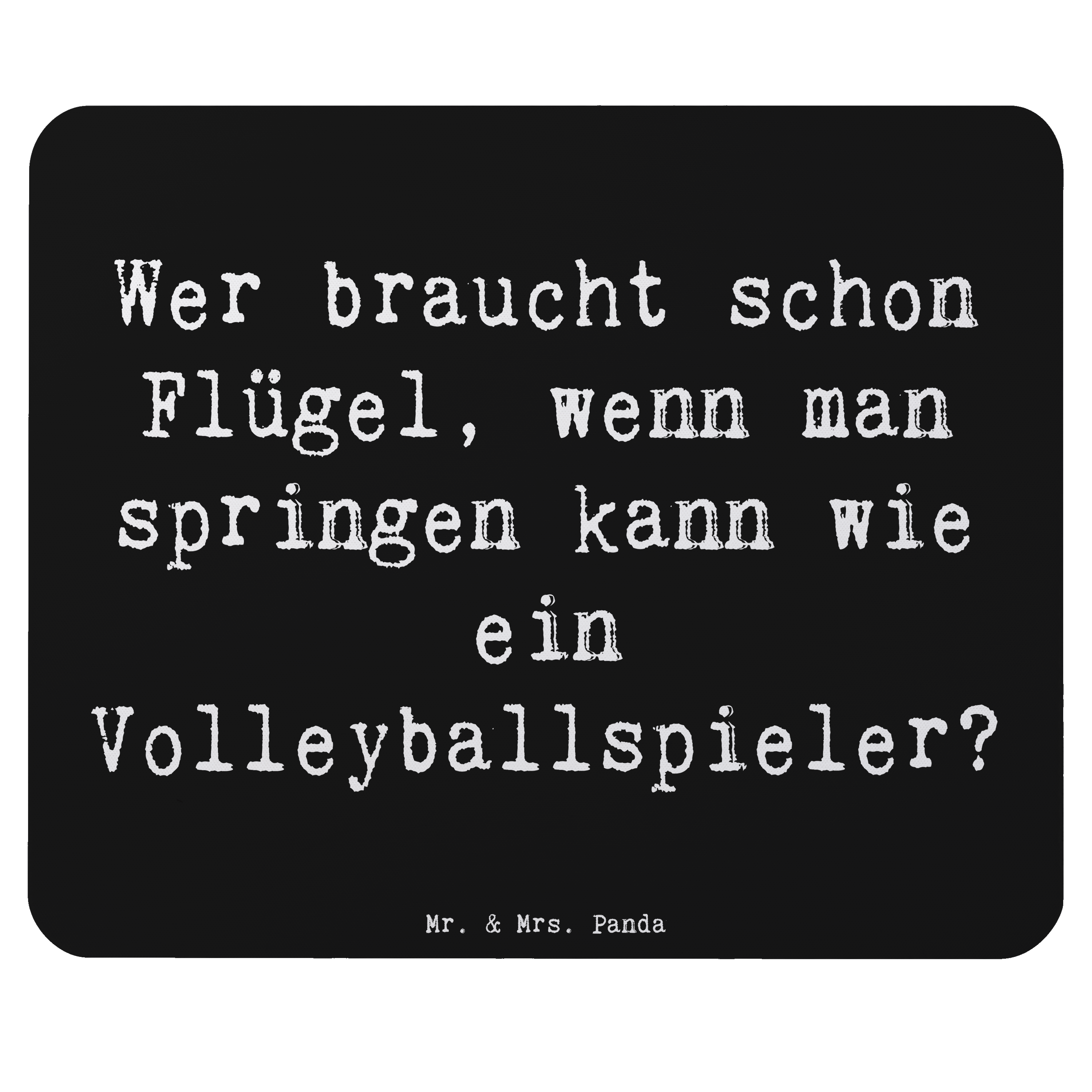 Mauspad Spruch Volleyball Sprung