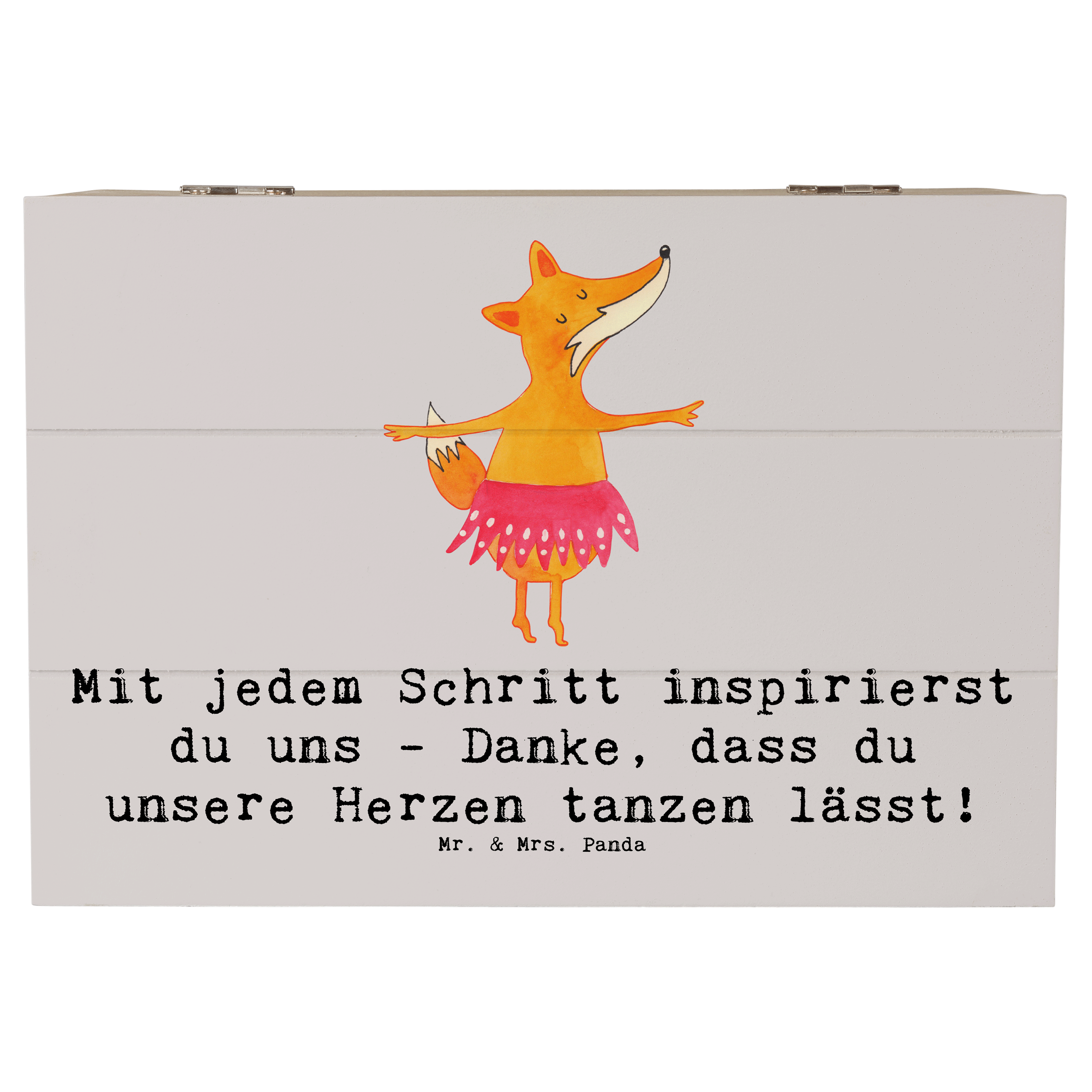 Holzkiste Tanzen Trainerin Herz  - Geschenk besondere Tanztrainerin