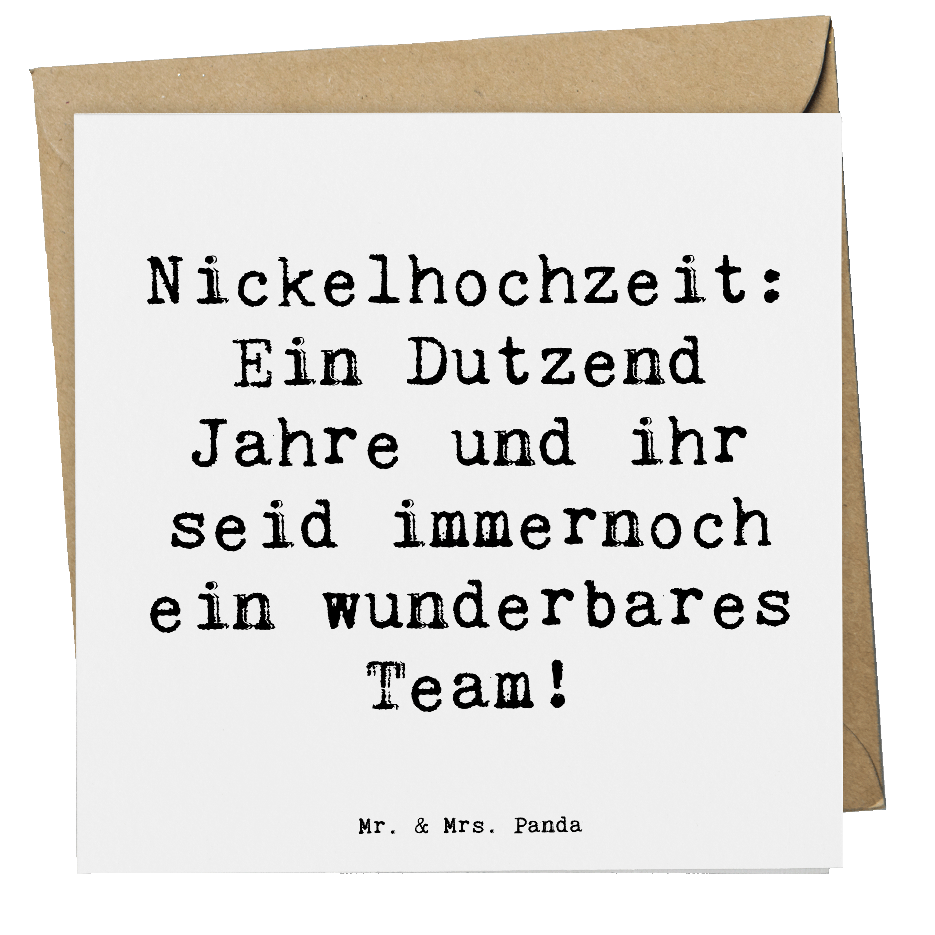 Deluxe Karte Spruch 12. Hochzeitstag Nickelhochzeit