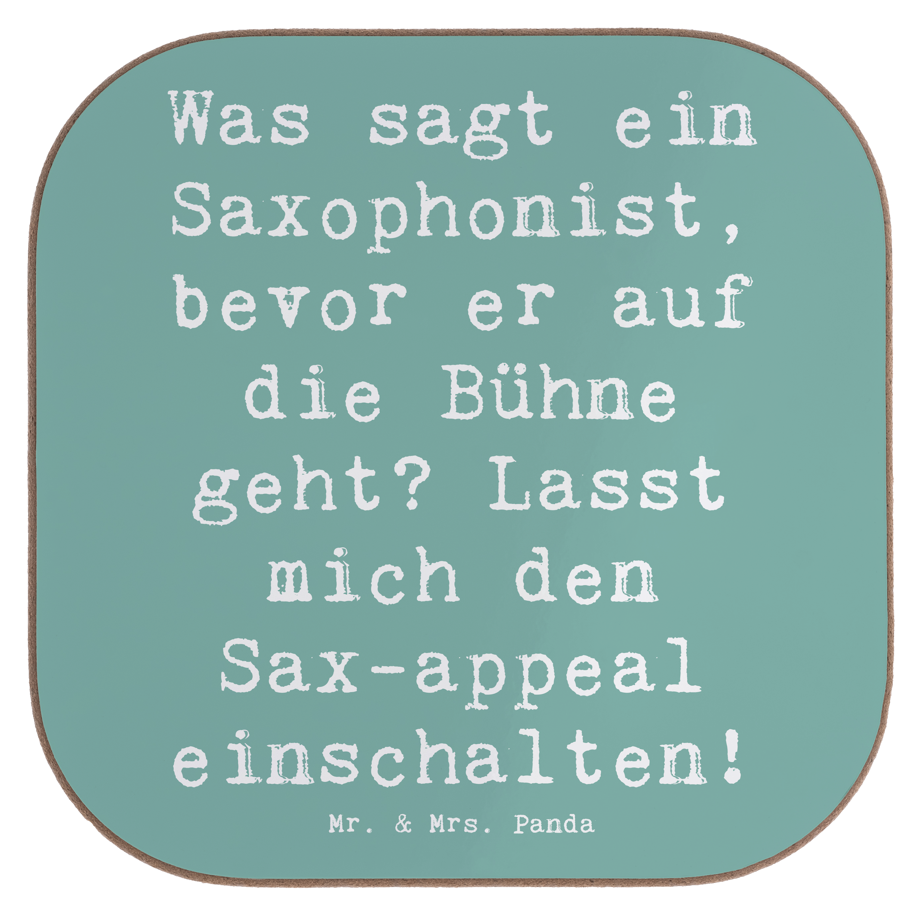 Untersetzer Spruch Magischer Saxophon-Charme