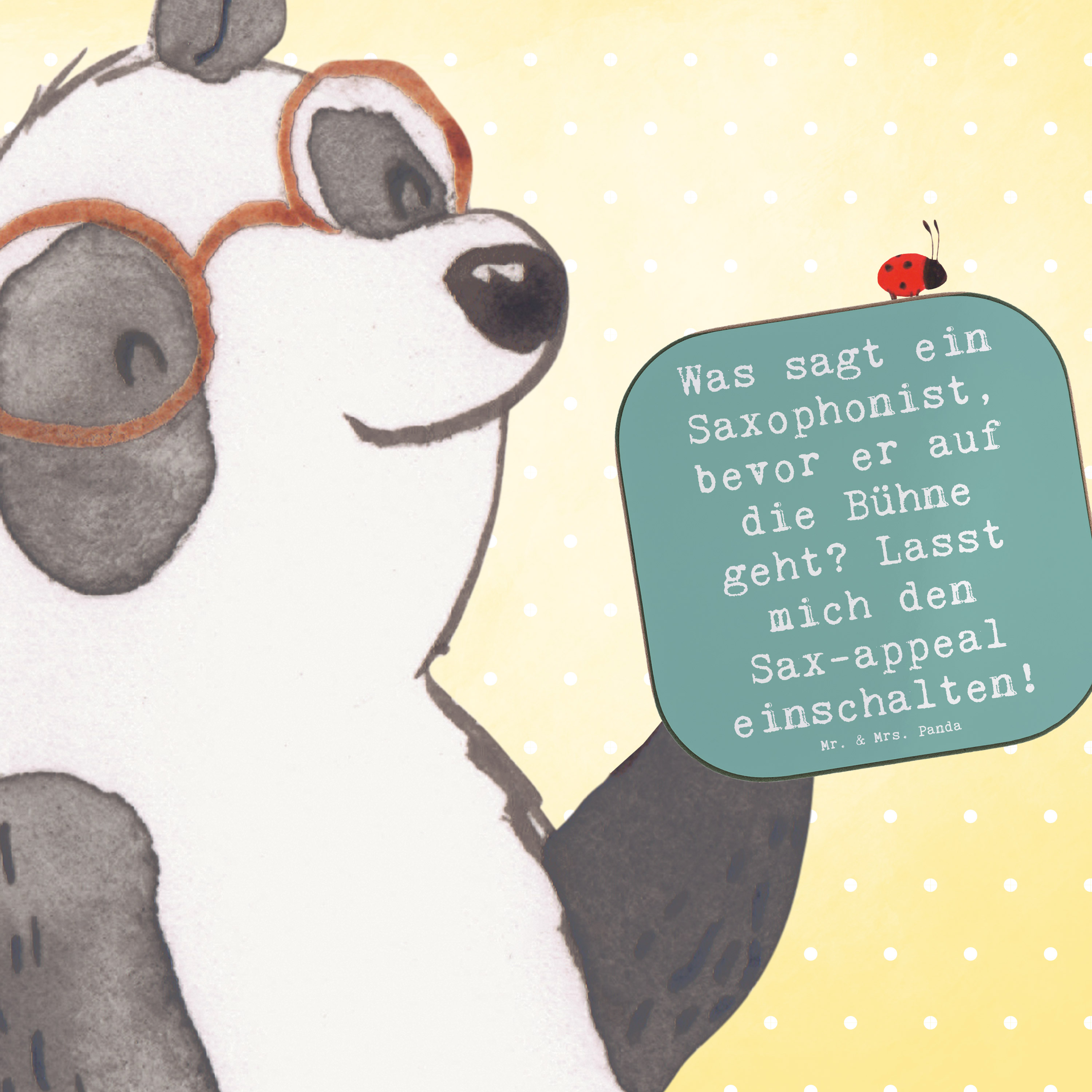 Untersetzer Spruch Magischer Saxophon-Charme