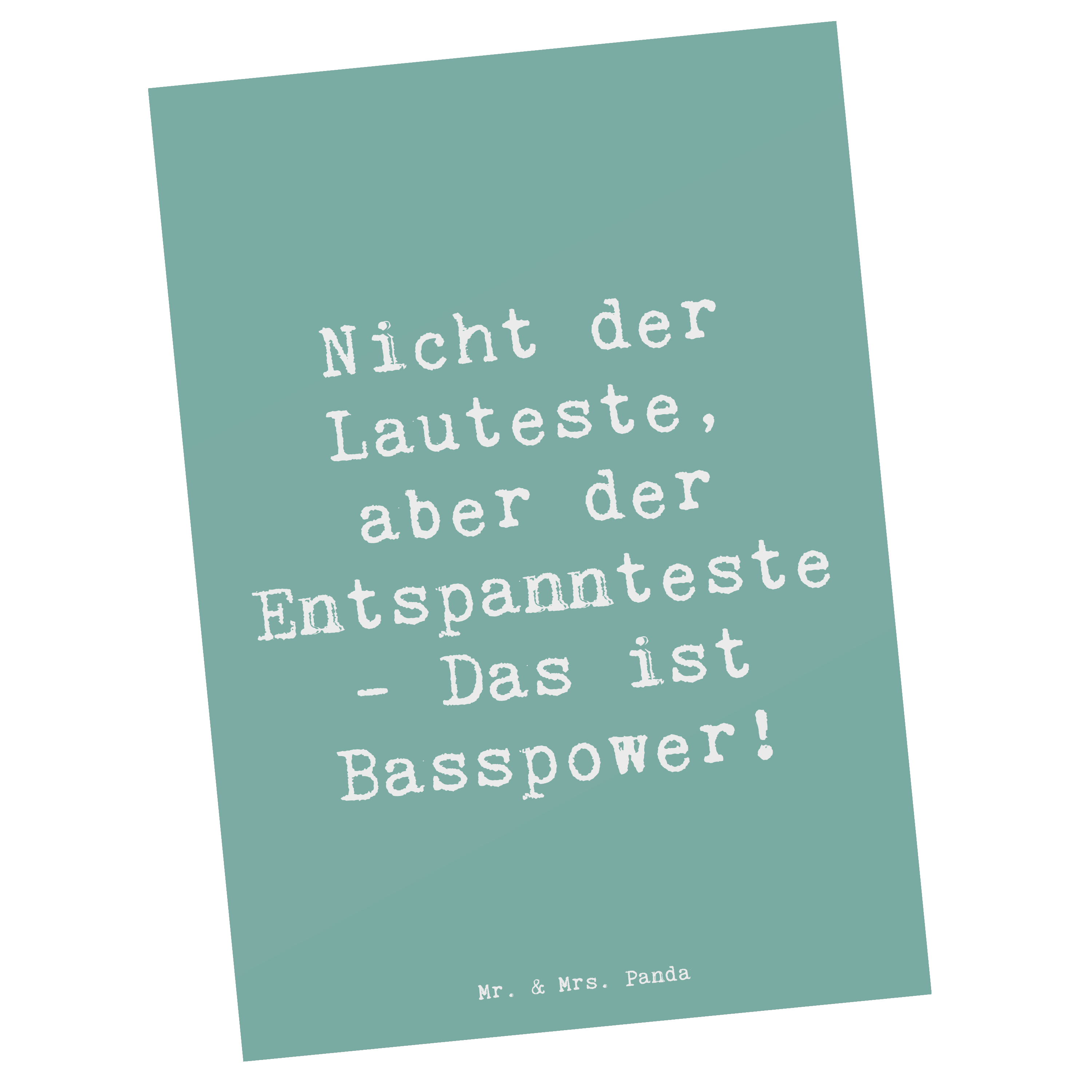 Postkarte Spruch Bassgitarre Entspannt