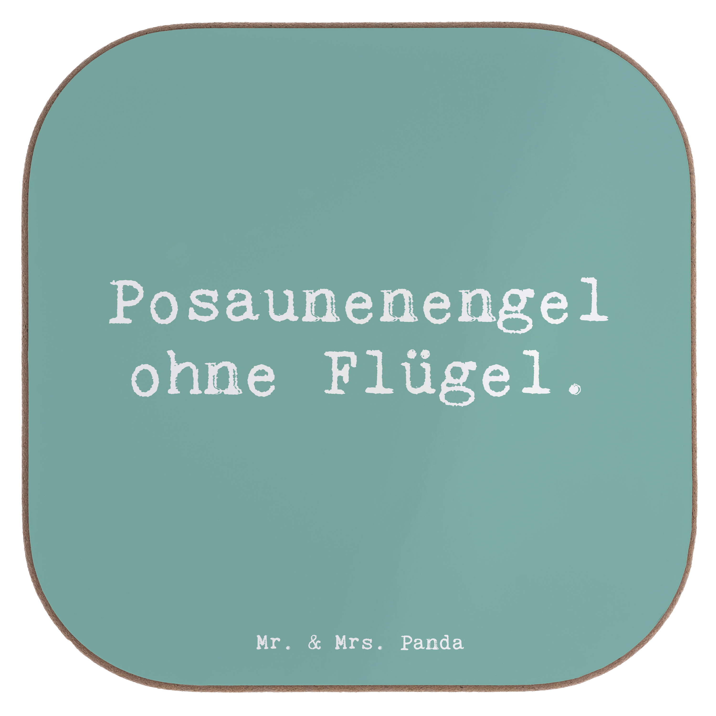 Untersetzer Spruch Engel Posaune