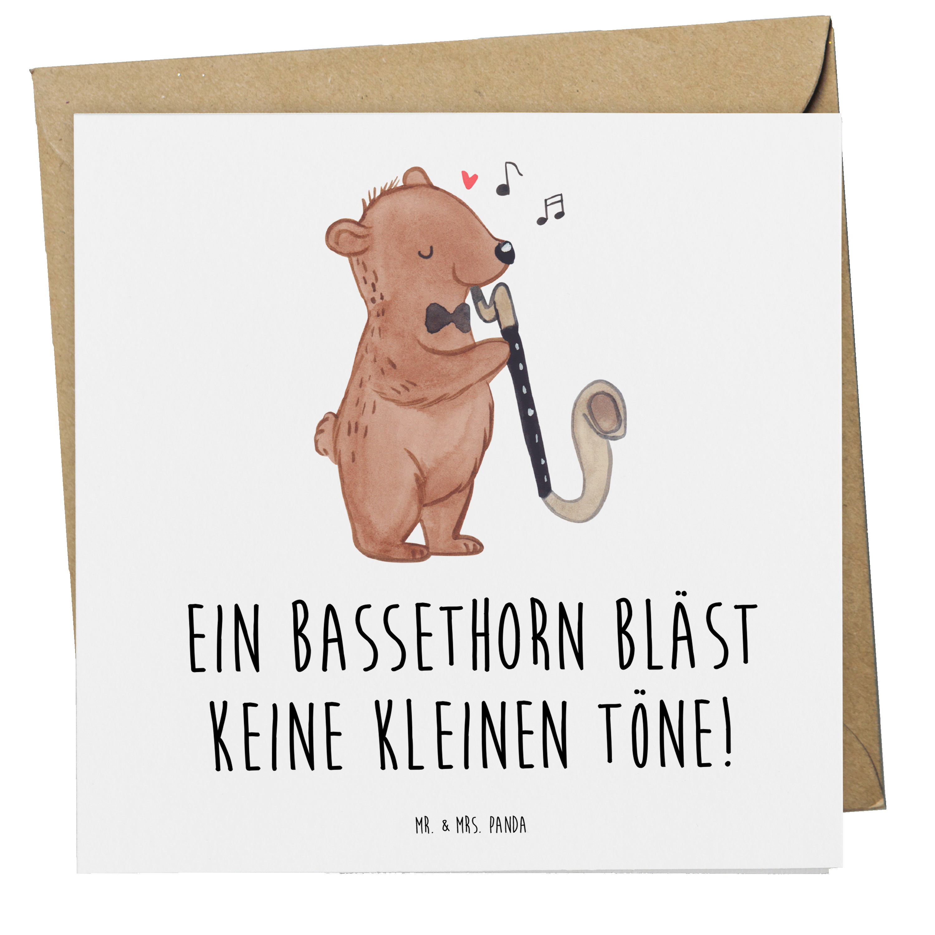 Deluxe Karte Ein Bassethorn bläst keine kleinen Töne!