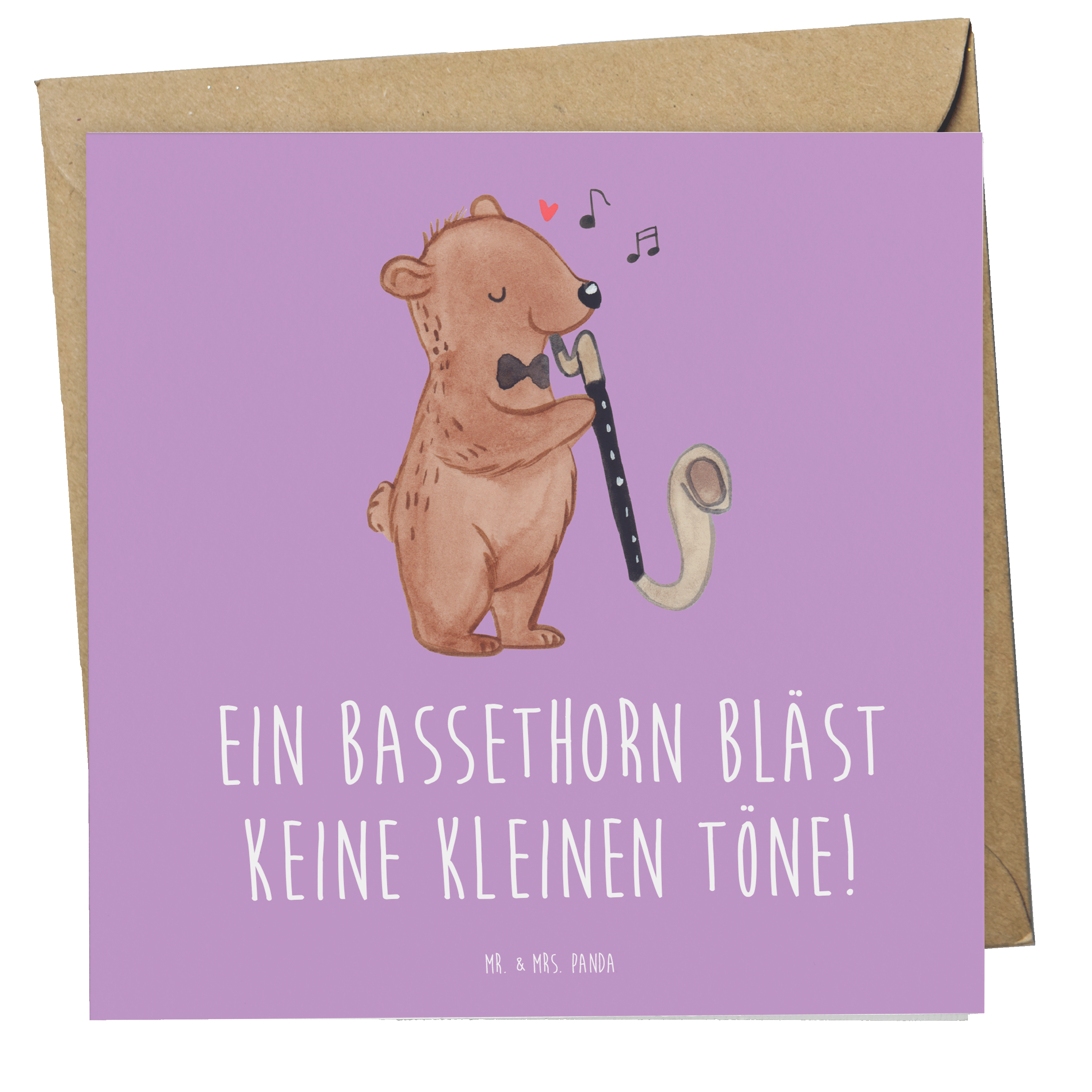 Deluxe Karte Ein Bassethorn bläst keine kleinen Töne!