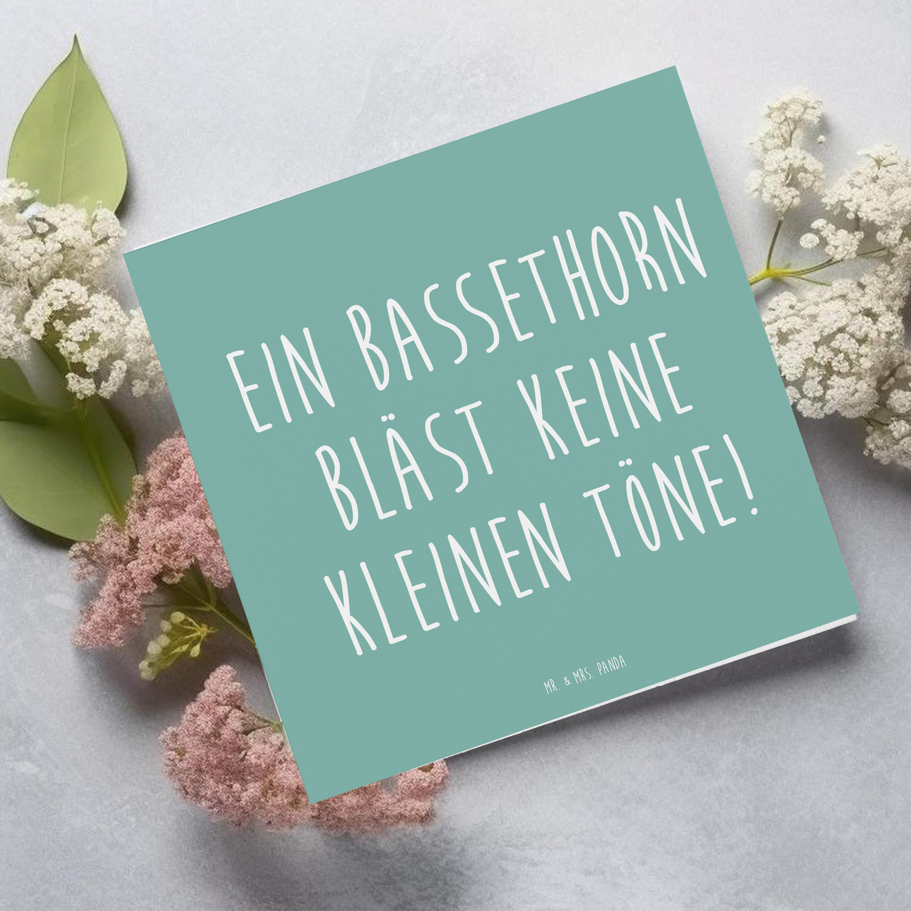 Deluxe Karte Ein Bassethorn bläst keine kleinen Töne!